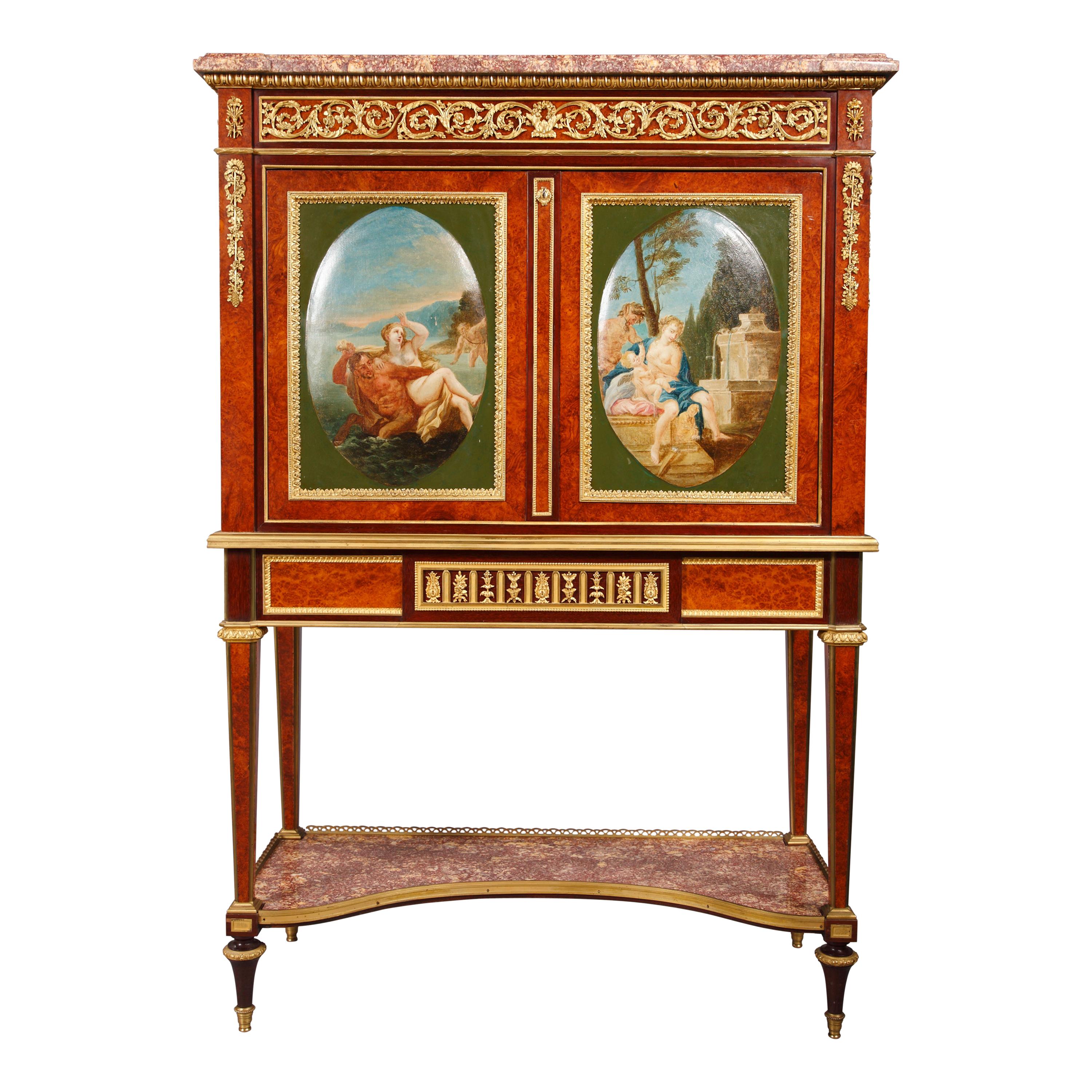 Louis XVI Style Secretary by H. Dasson, France, Circa 1880 For Sale