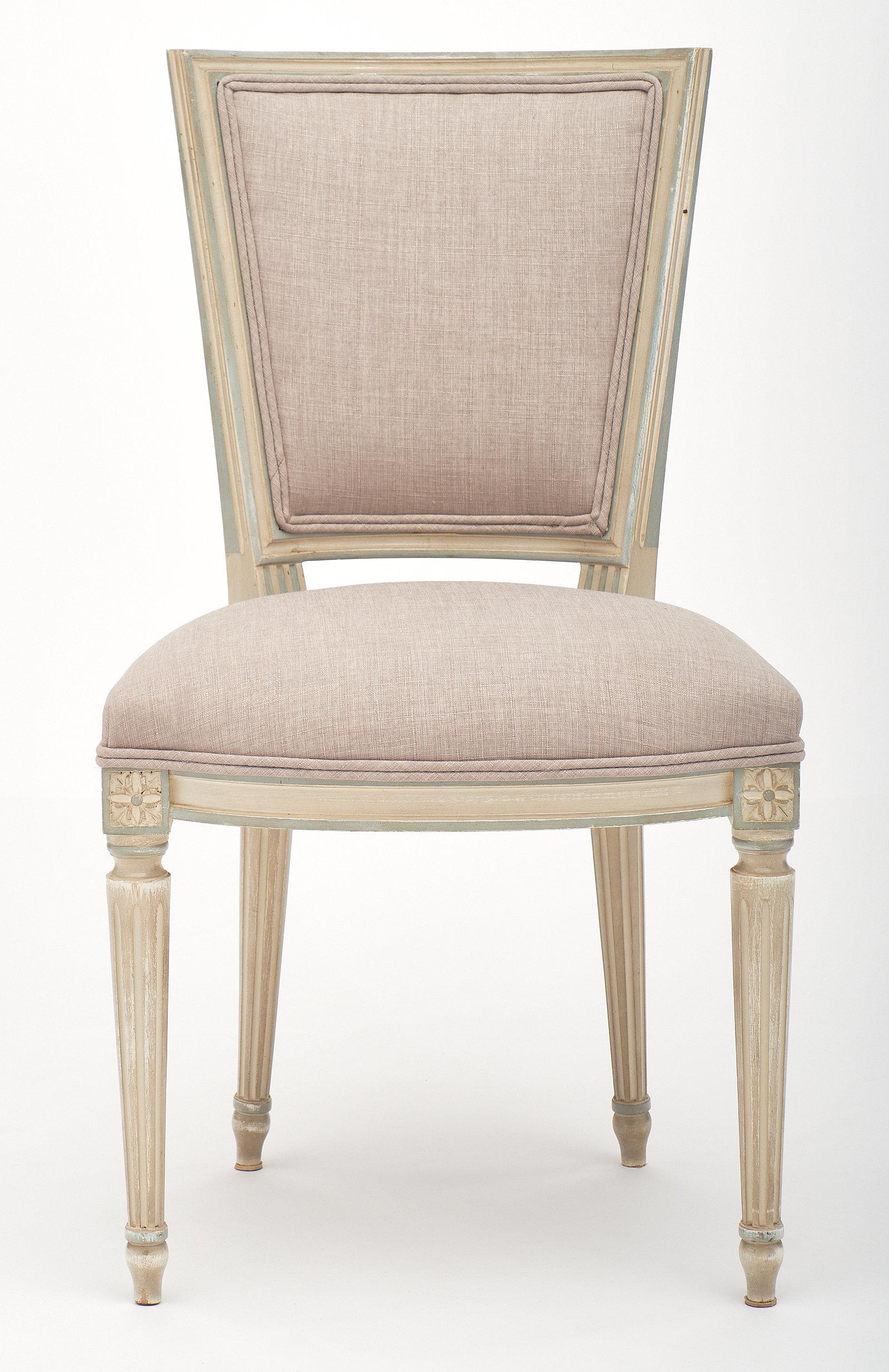 Late 19th Century Louis XVI Style Set of Chairs with Armchairs