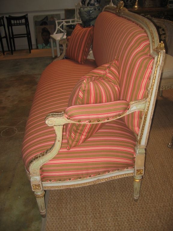 19th Century Louis XVI Style Settee For Sale