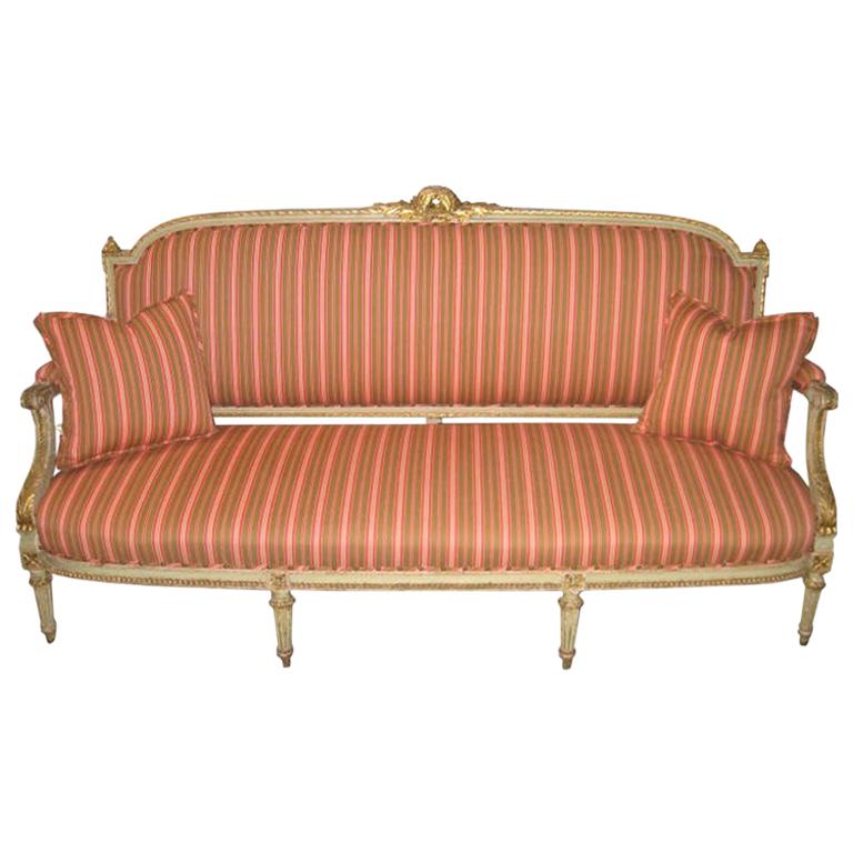 Louis XVI Style Settee For Sale