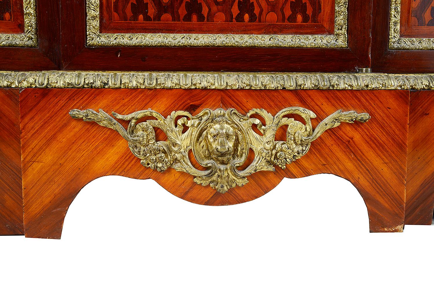 Inlay Louis XVI Style Side Cabinet, 19th Century For Sale