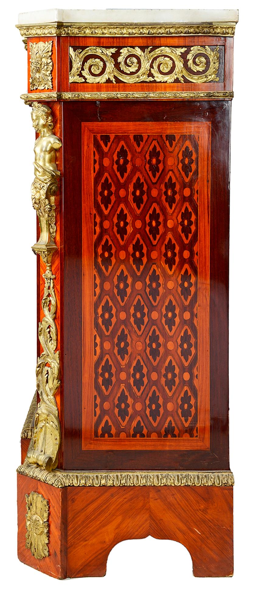 Tulipwood Louis XVI Style Side Cabinet, 19th Century For Sale