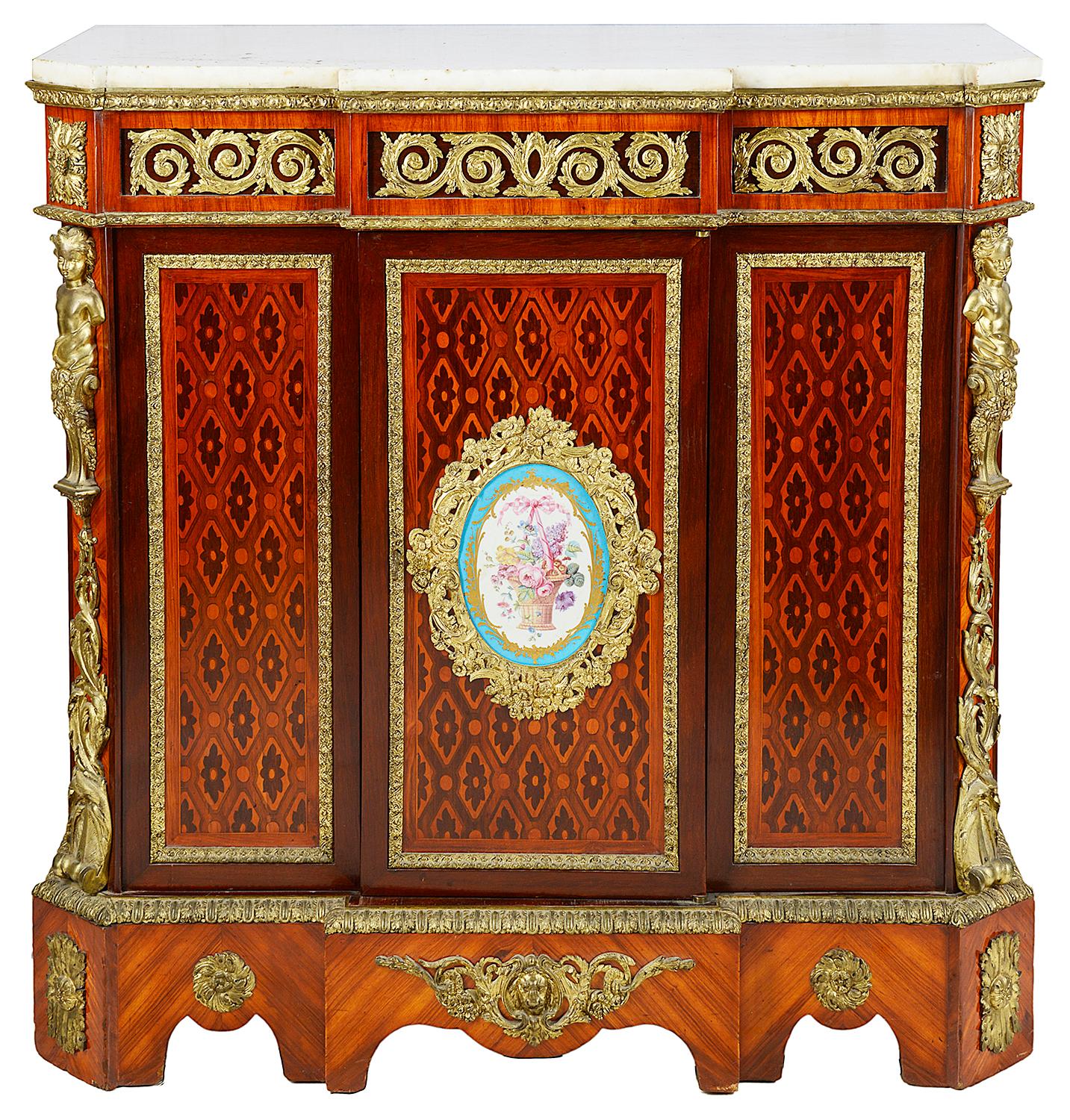 Louis XVI Style Side Cabinet, 19th Century