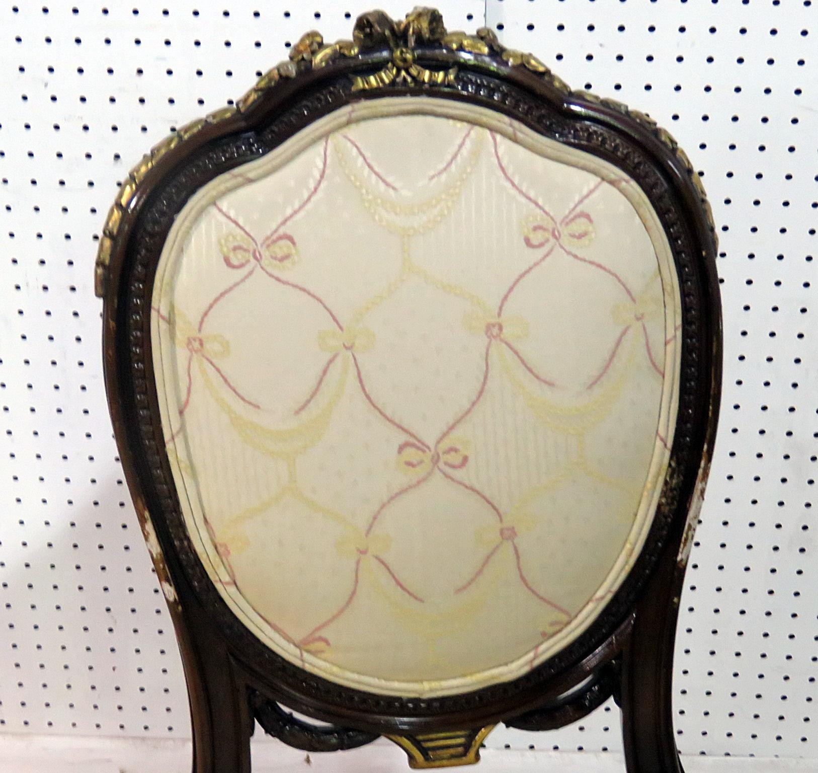 Louis XVI Style Side Chair In Good Condition For Sale In Swedesboro, NJ