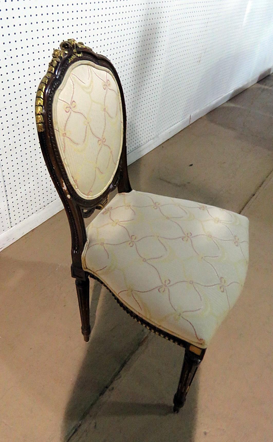 20th Century Louis XVI Style Side Chair For Sale