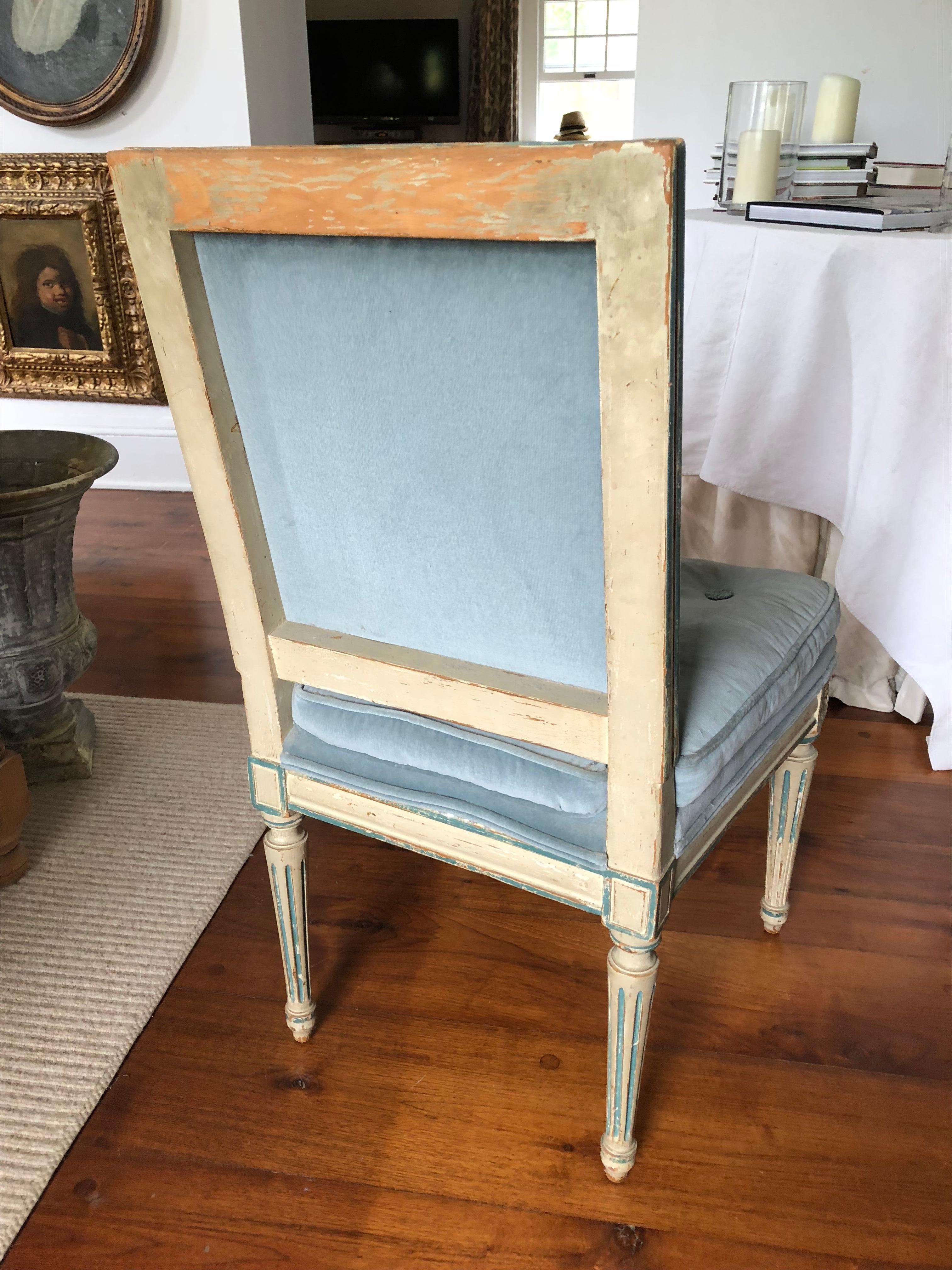 Louis XVI Style Side Chair, French 19th Century 3