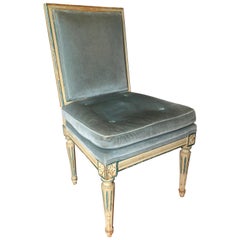 Louis XVI Style Side Chair, French 19th Century