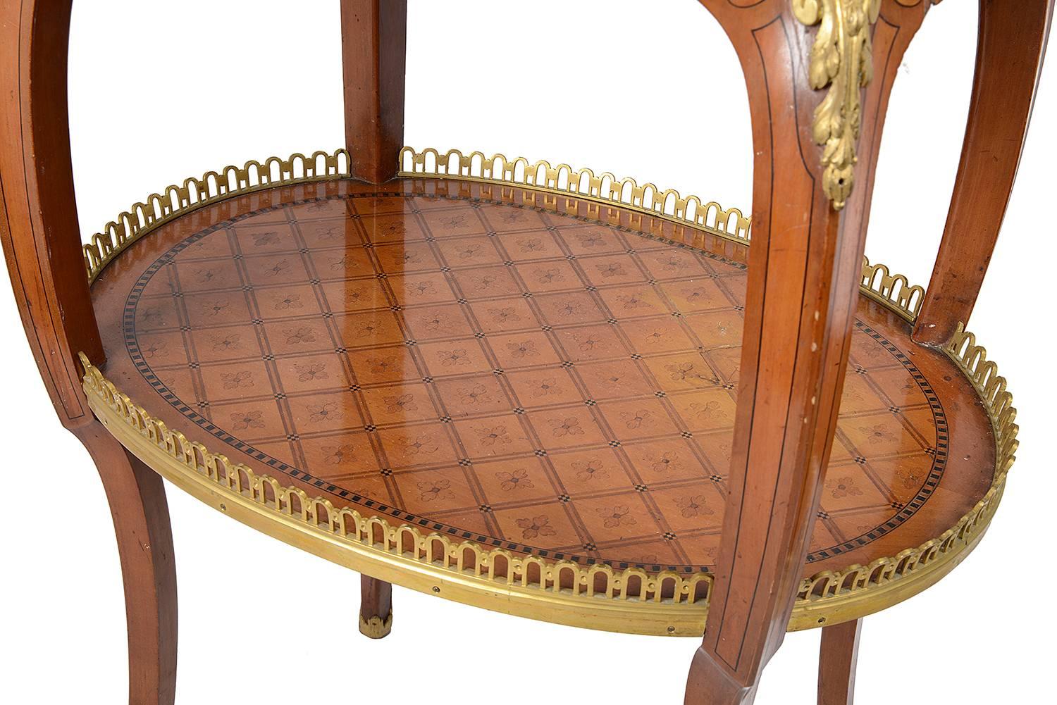19th Century Louis XVI Style Side Table in the Manner of Donald Ross For Sale