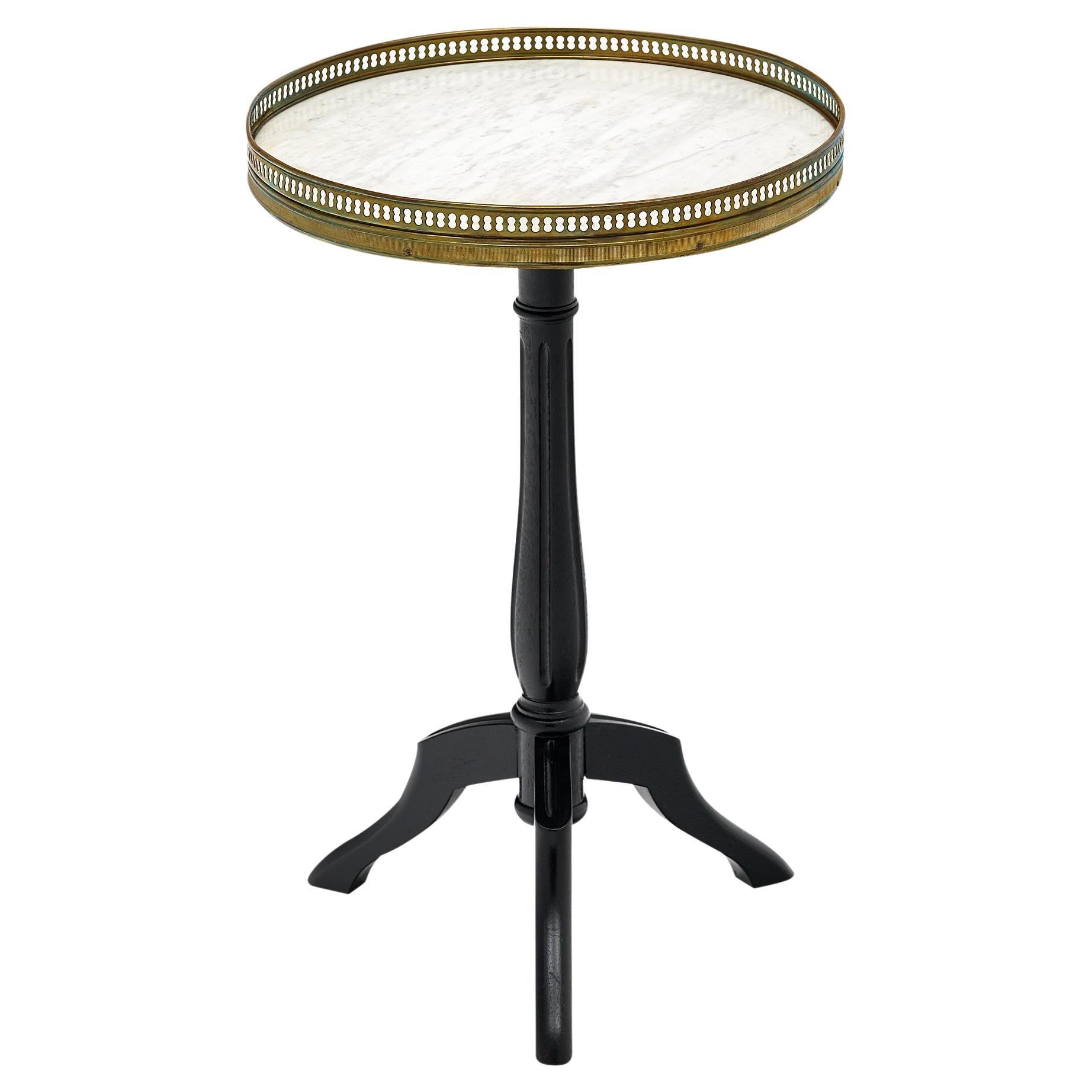 Carrara Marble Top Bistro Table at 1stDibs marble topped bistro table