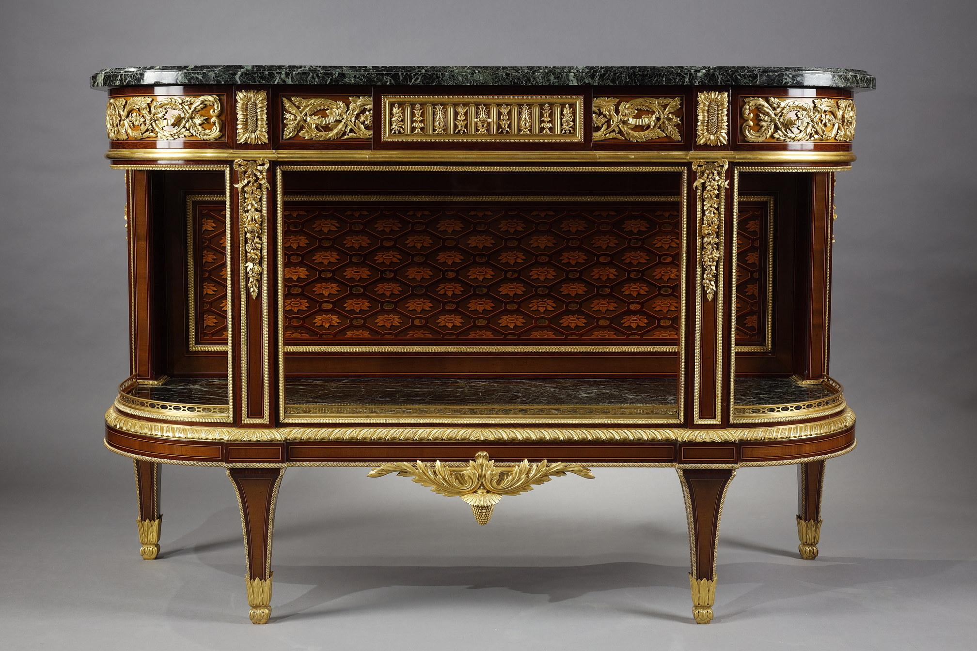 French Louis XVI Style Console Stamped C.-G. Winckelsen, France, 1869 For Sale