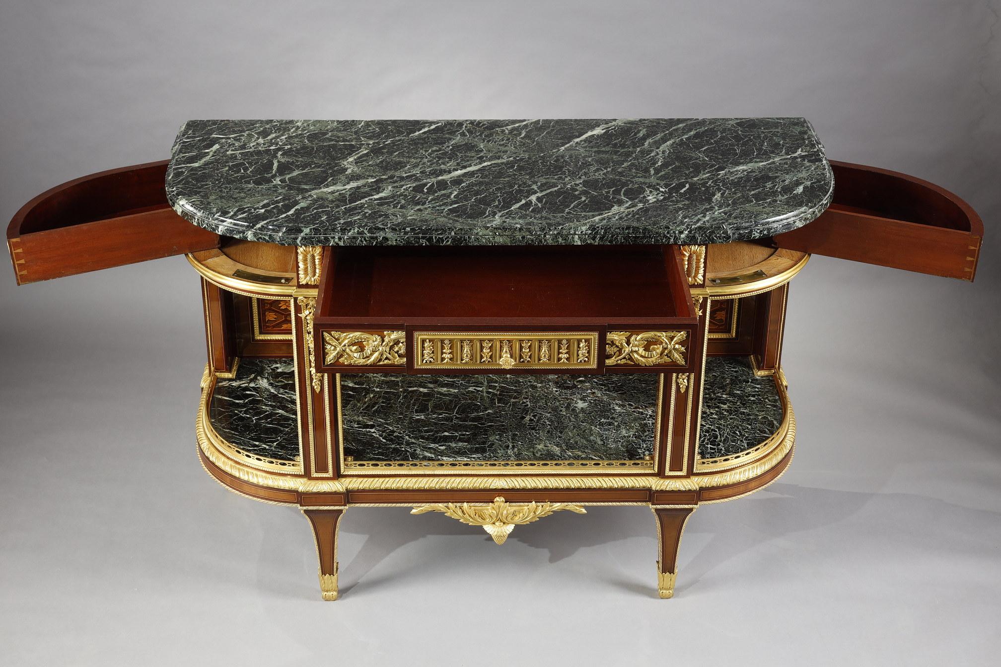 Bronze Louis XVI Style Console Stamped C.-G. Winckelsen, France, 1869 For Sale