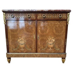 Louis XVI style sideboard in marquetry