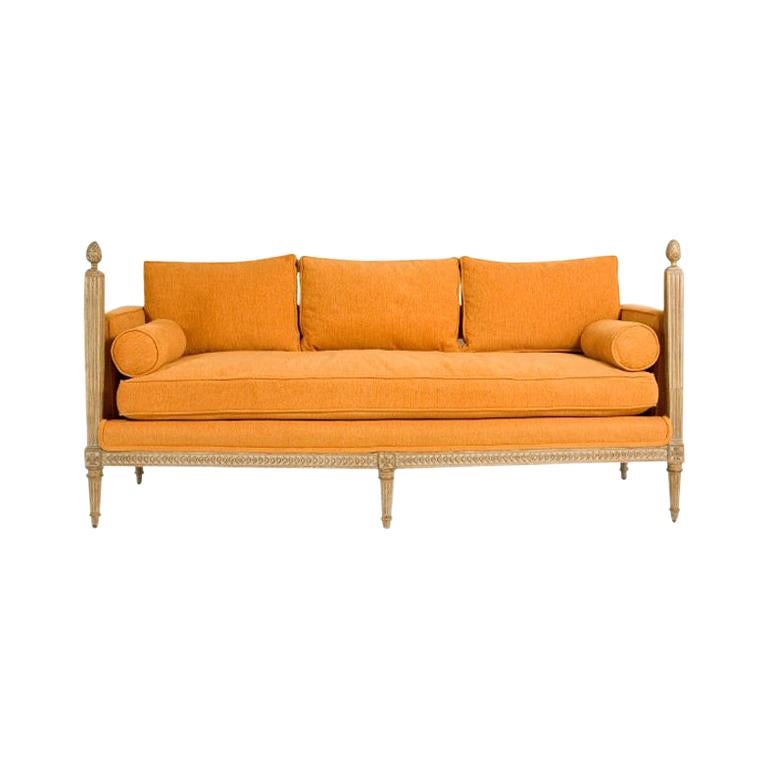 Louis XVI Style Sofa Attributed to Jansen For Sale