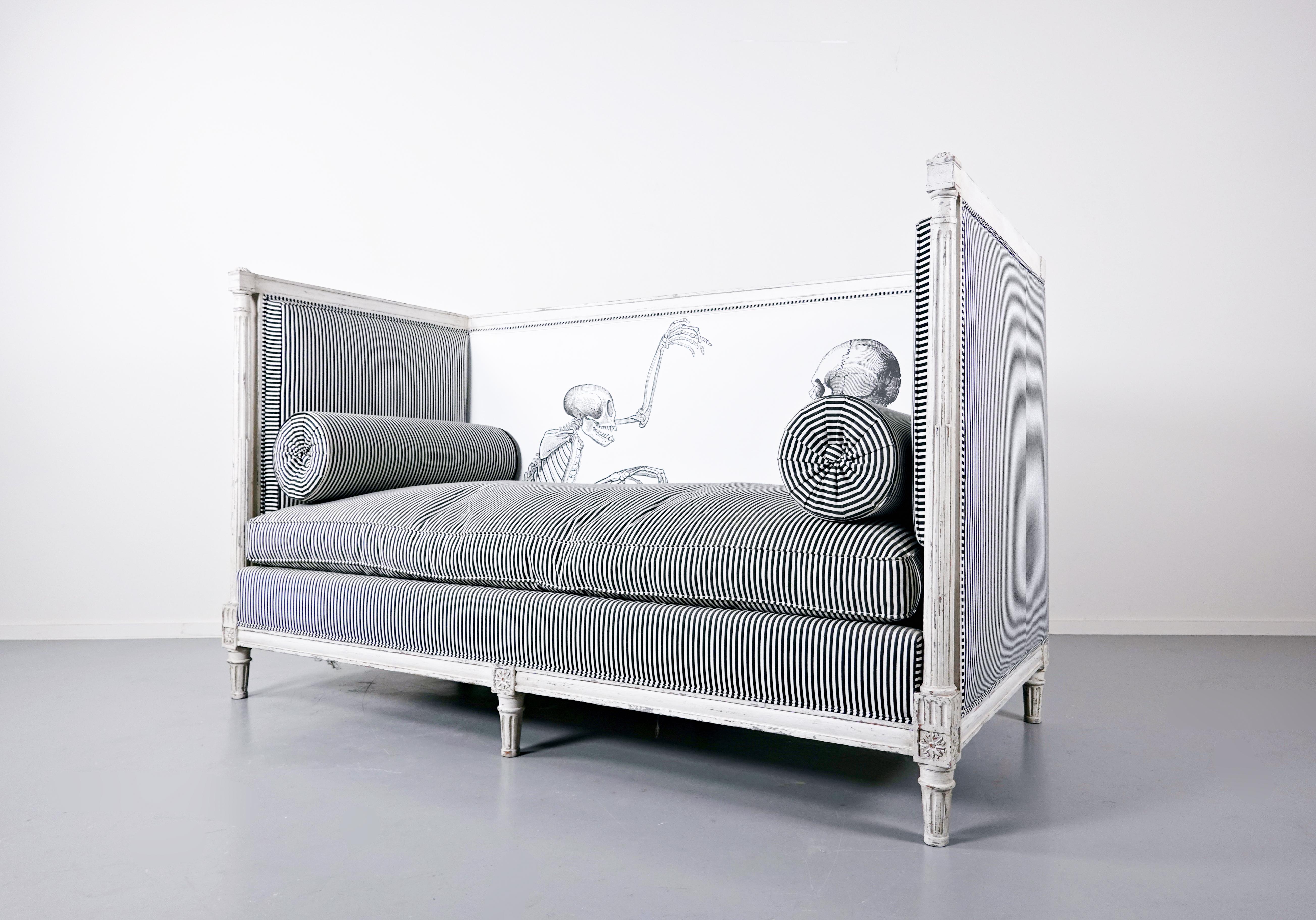 Sofa im Louis-XVI-Stil, Belgien (Belgisch) im Angebot