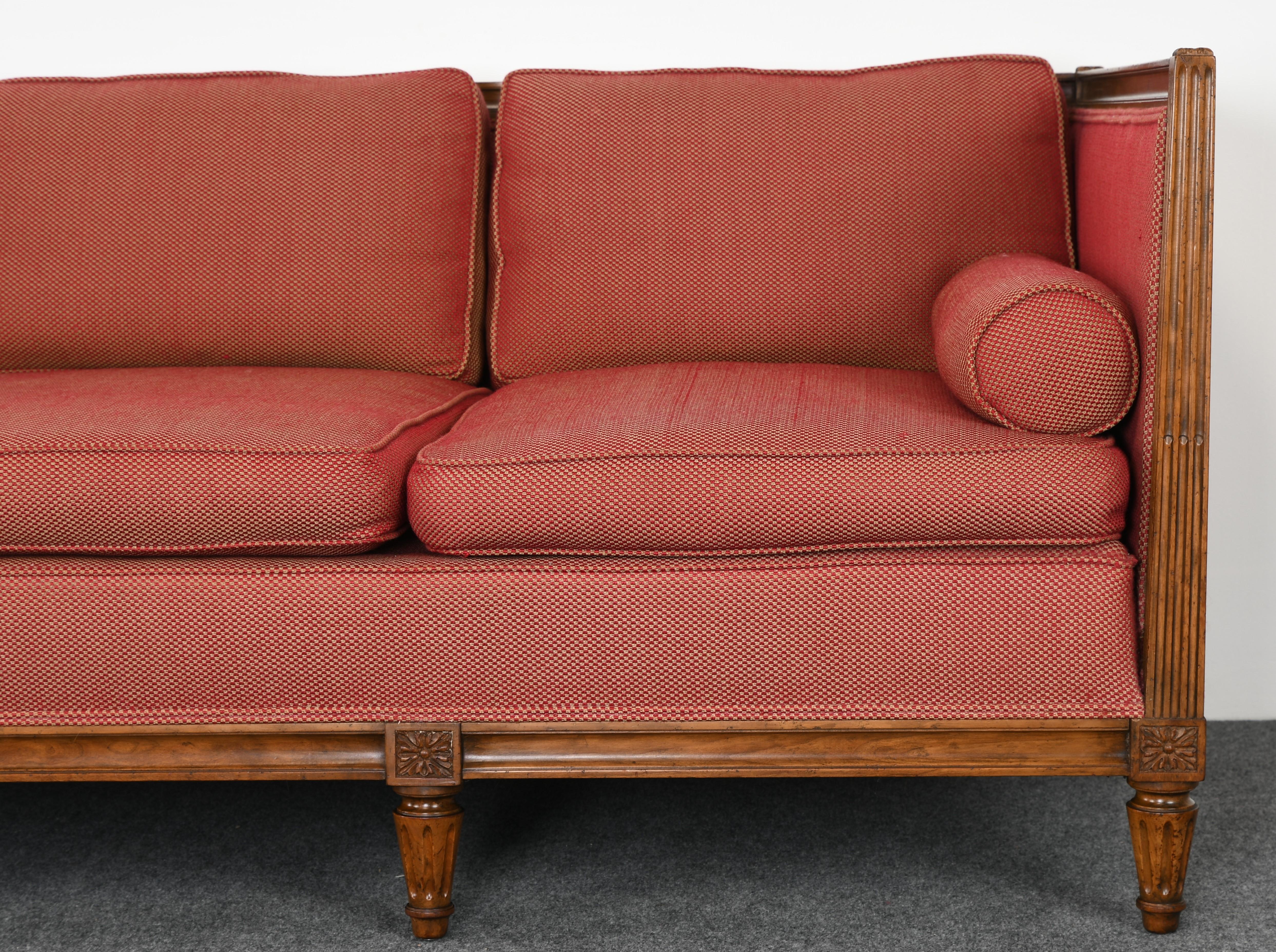 Upholstery Louis XVI Style Sofa for Baker, 1960
