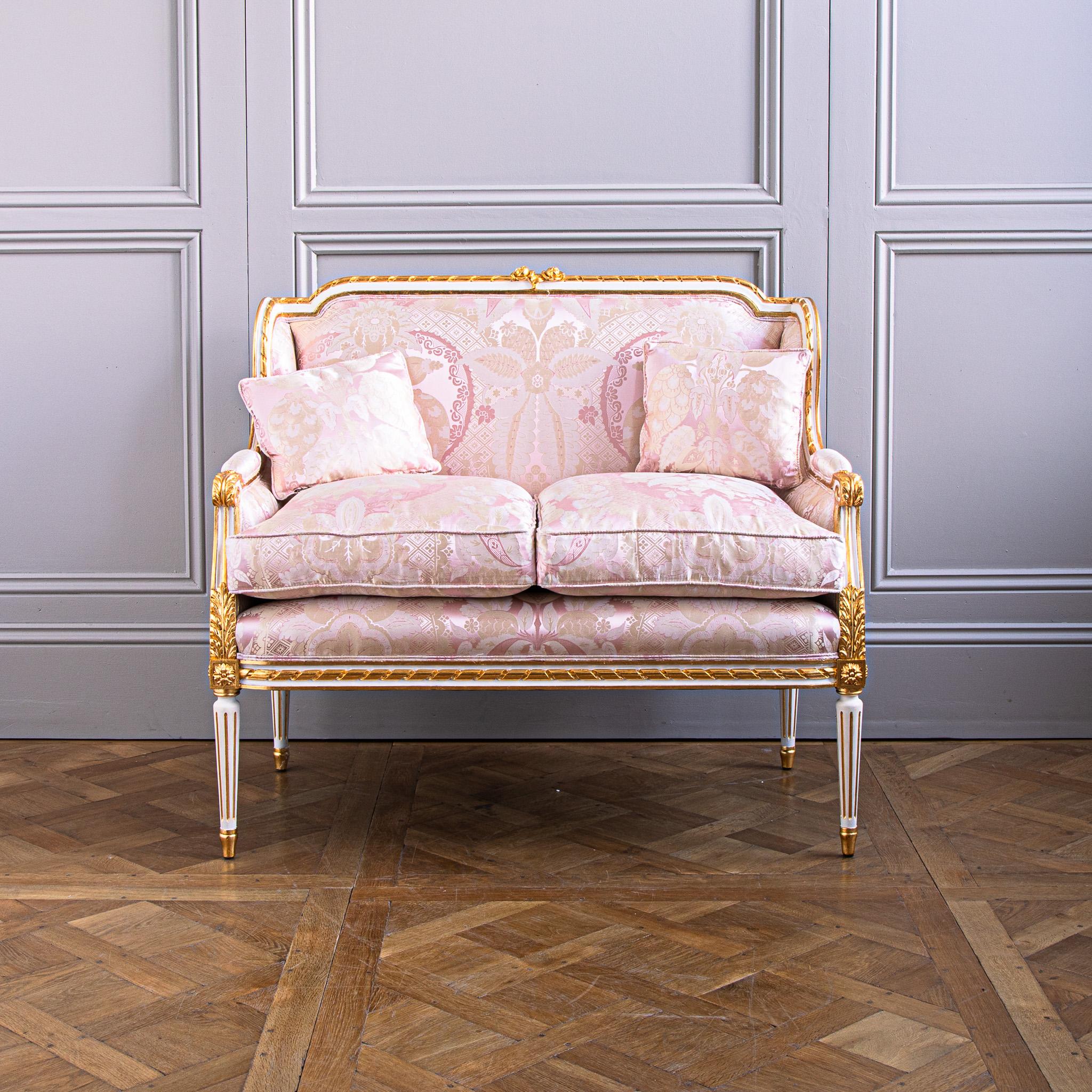 Fait main Canapé de style Louis XVI en vente