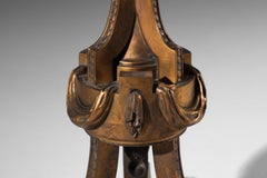 Louis XVI Style Solid Bronze Floor Lamp from the 1940s