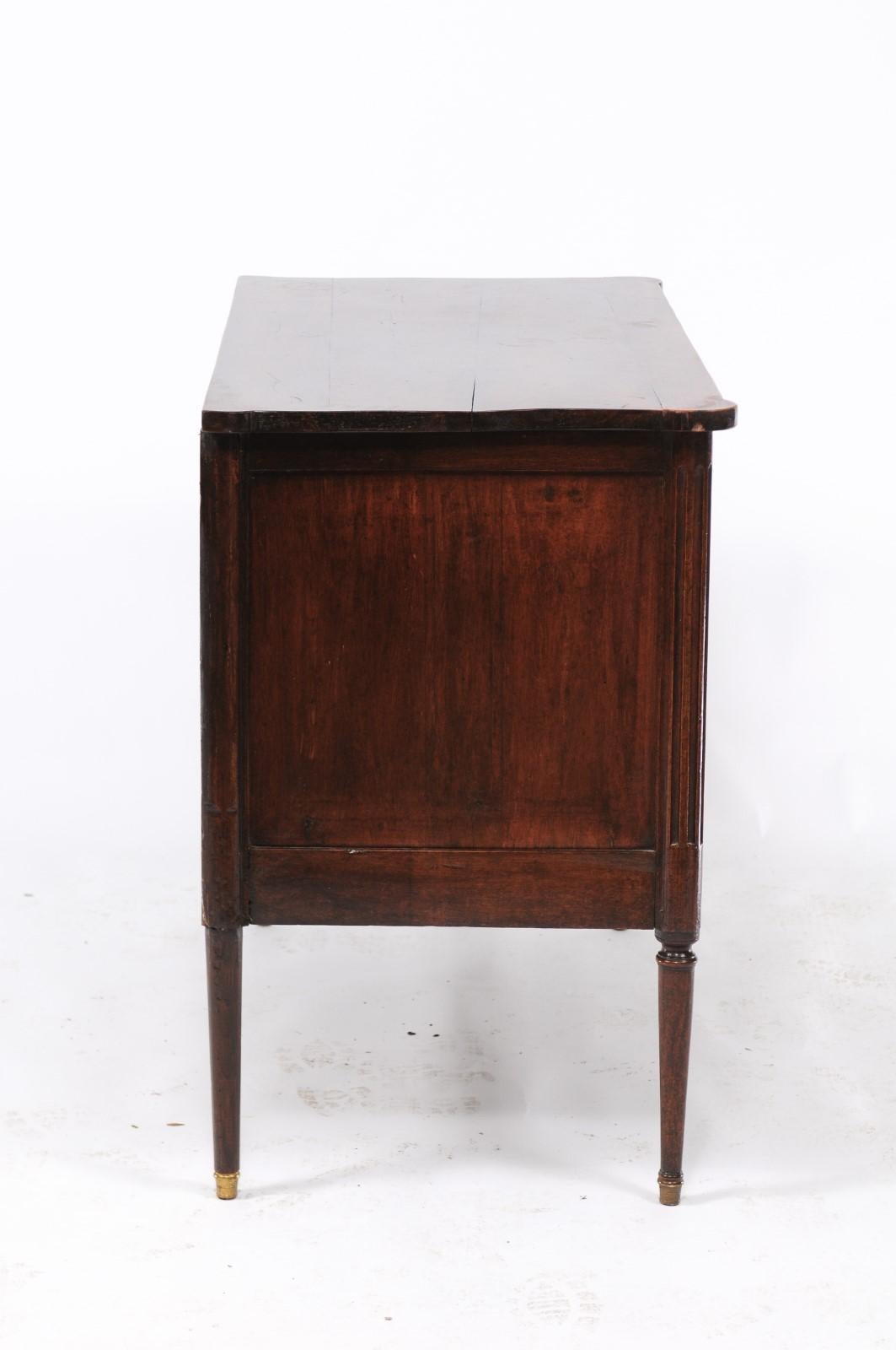 Louis XVI Style Southwestern French Late 19th Century Walnut Two-Drawer Commode 2