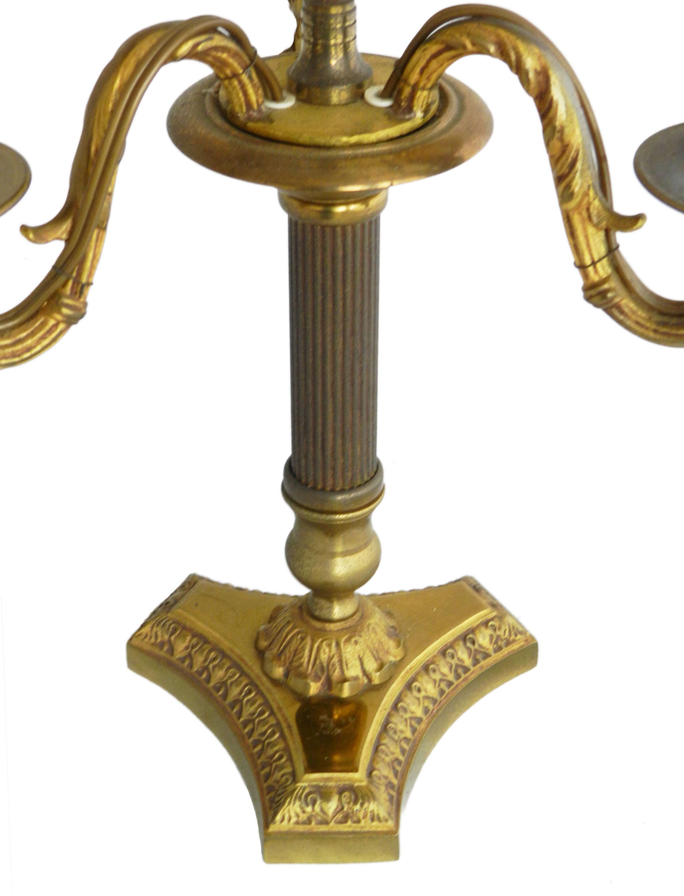 Louis XVI Style Table Lamp 20th Century Shade to Recover In Good Condition In Mimizan, FR