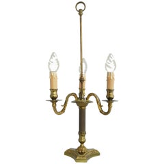 Louis XVI Style Table Lamp 20th Century Shade to Recover