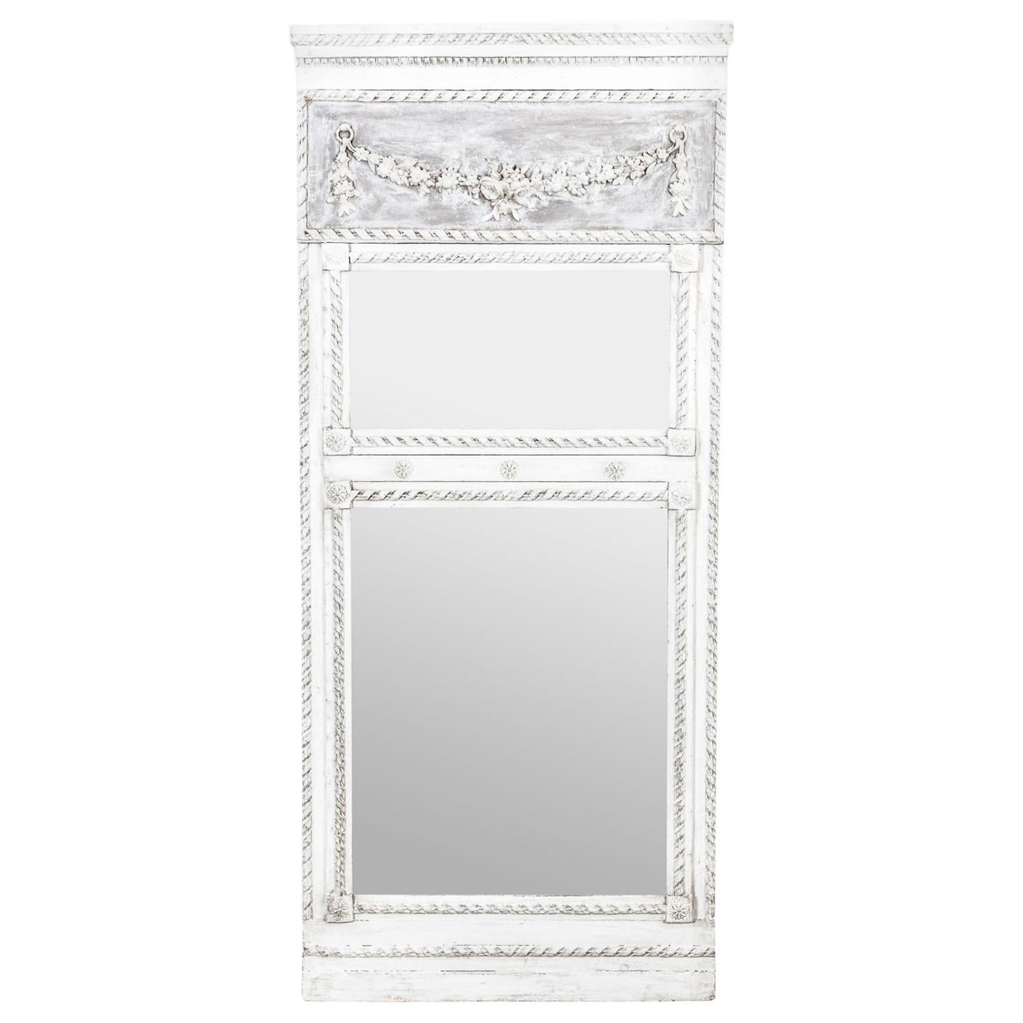 Louis XVI Style Trumeau Mirror