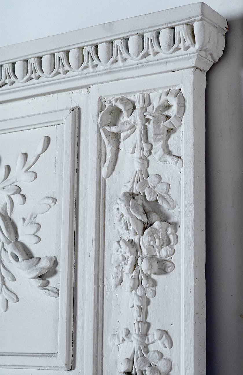 French Provincial Louis XVI Style Trumeau Original from Paris For Sale