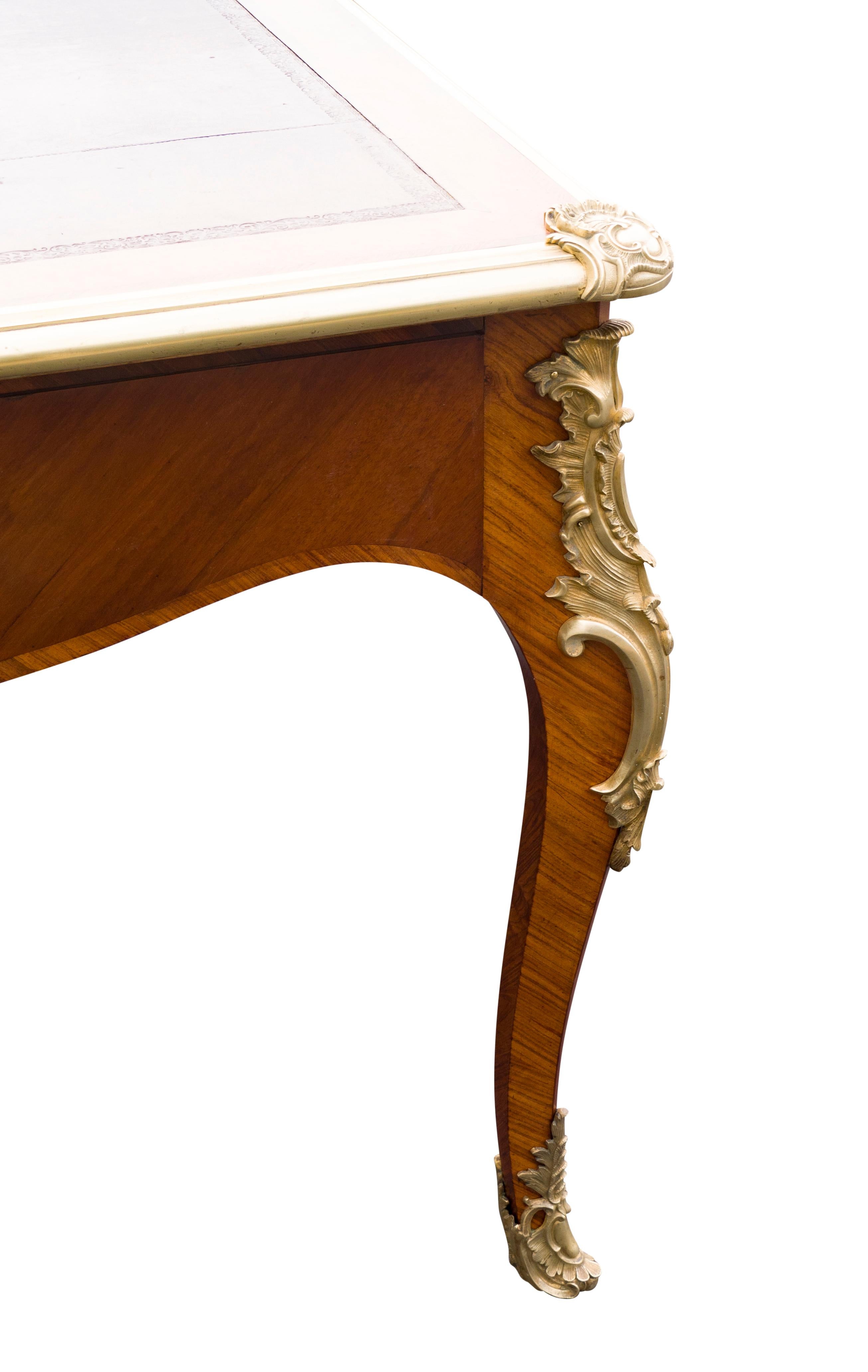 Louis XVI Style Tulipwood Bureau Plat For Sale 1