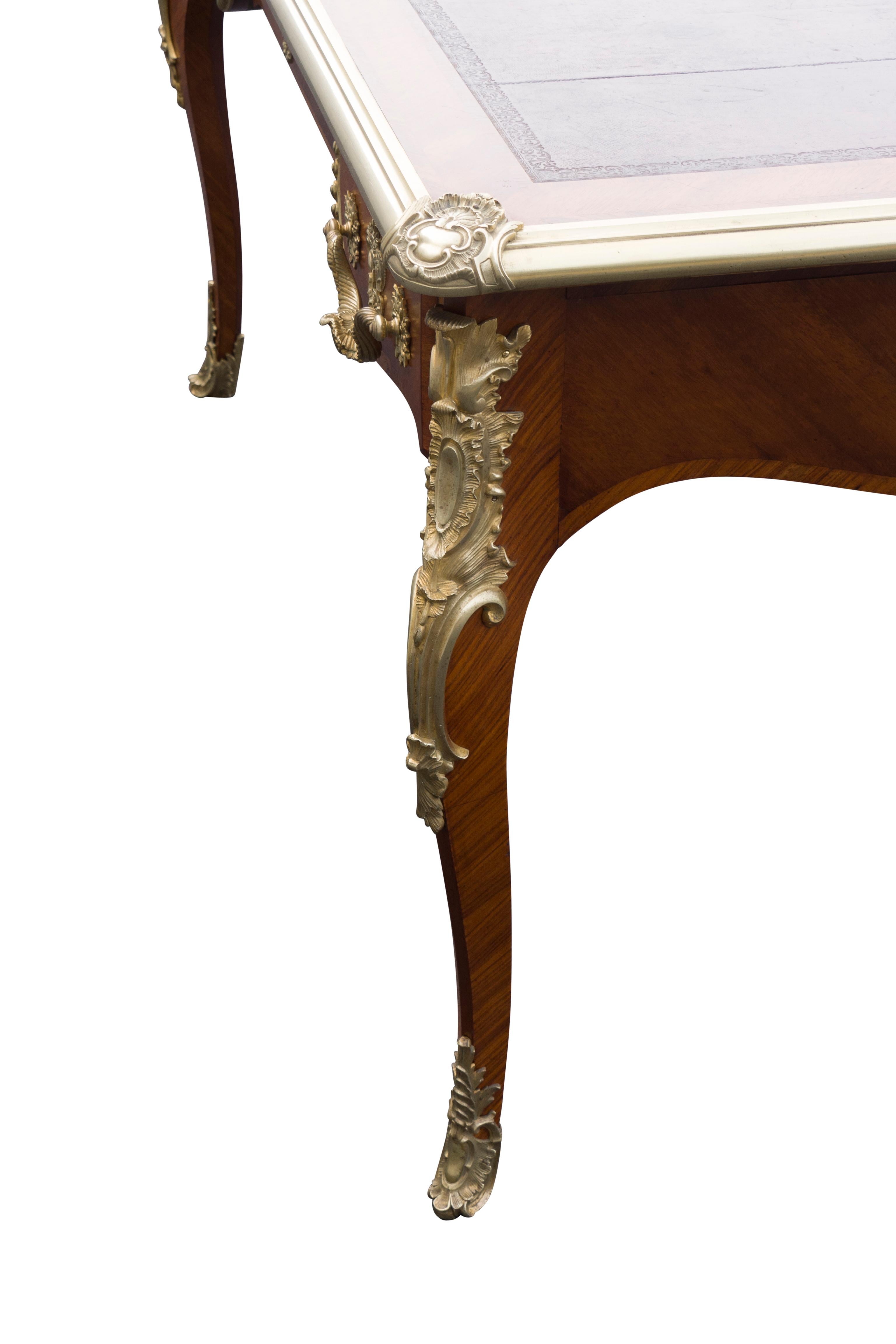 Louis XVI Style Tulipwood Bureau Plat For Sale 2