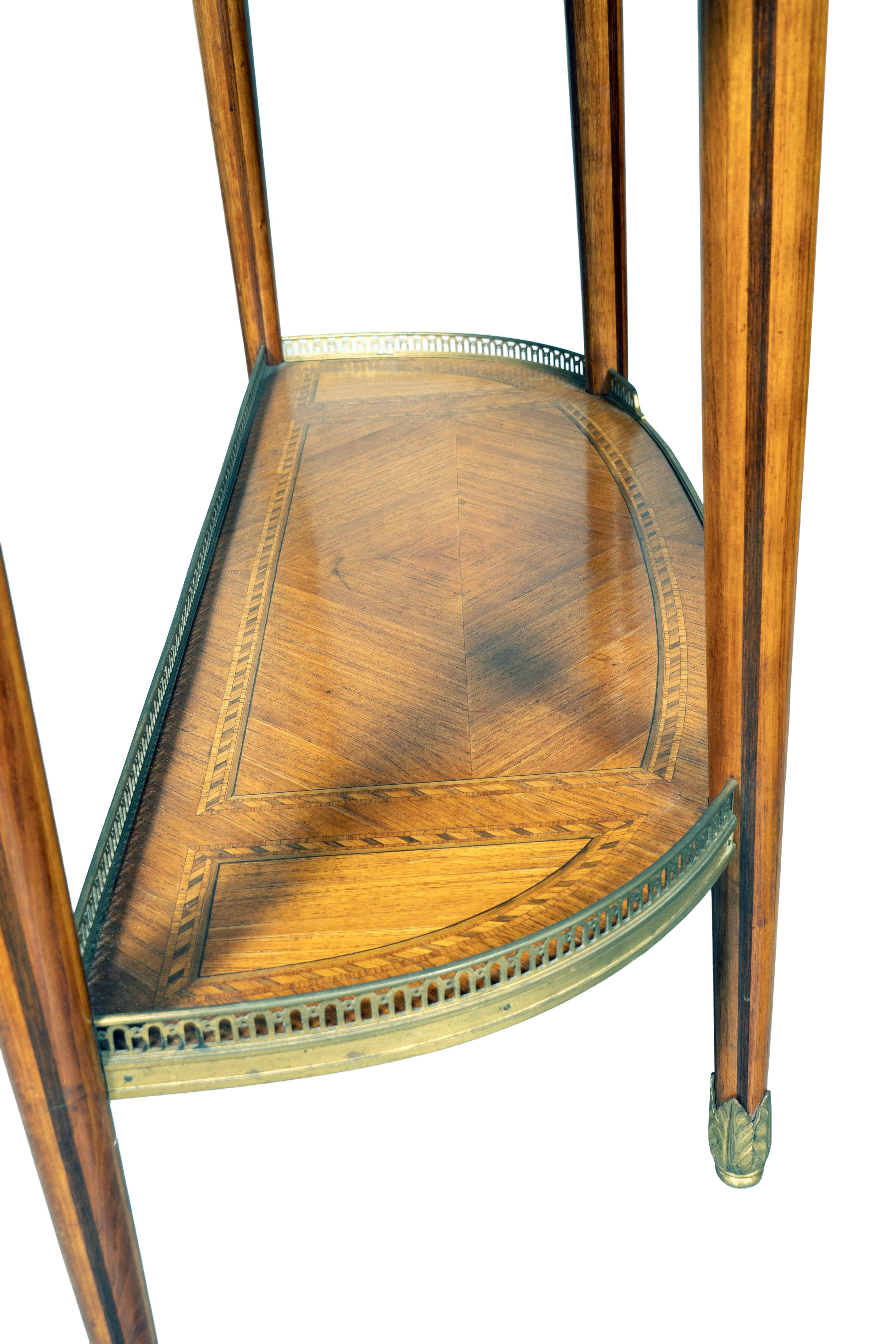 Louis XVI Style Tulipwood Console Desserte For Sale 5