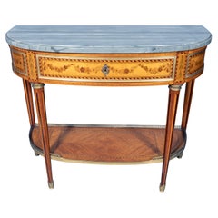 Louis XVI Style Tulipwood Console Desserte