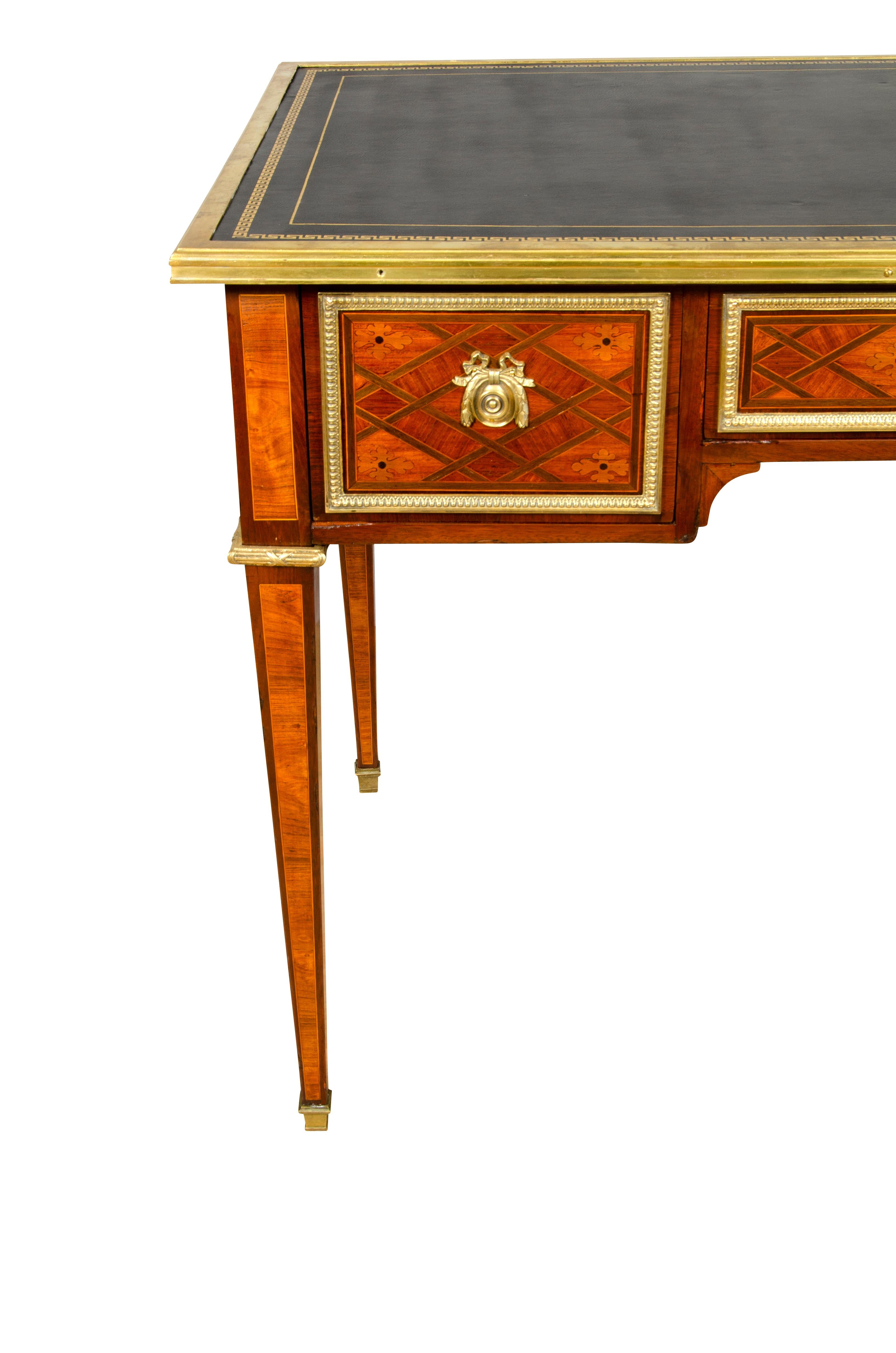 Louis XVI Style Tulipwood Writing Table For Sale 4