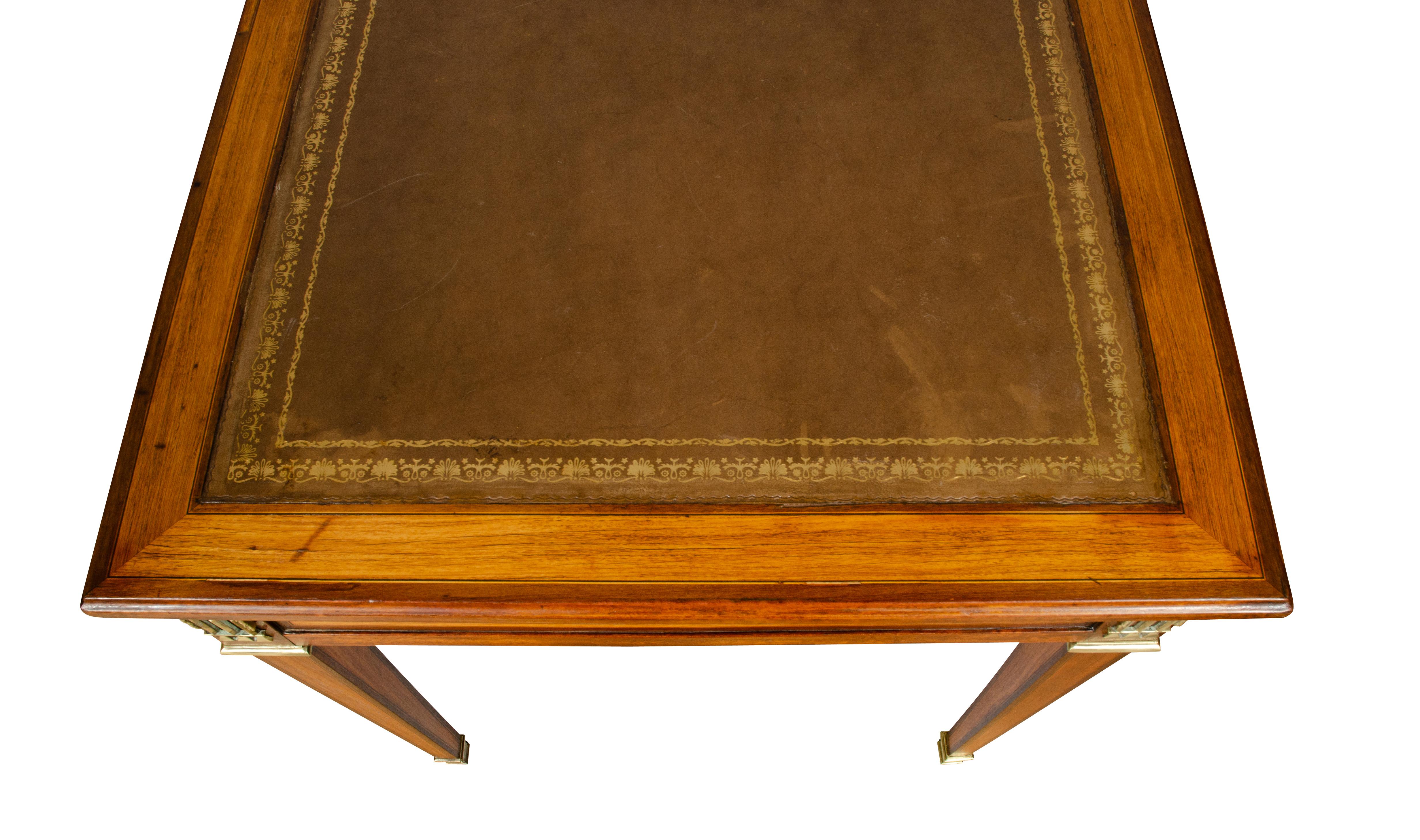 Louis XVI Style Tulipwood Writing Table 10