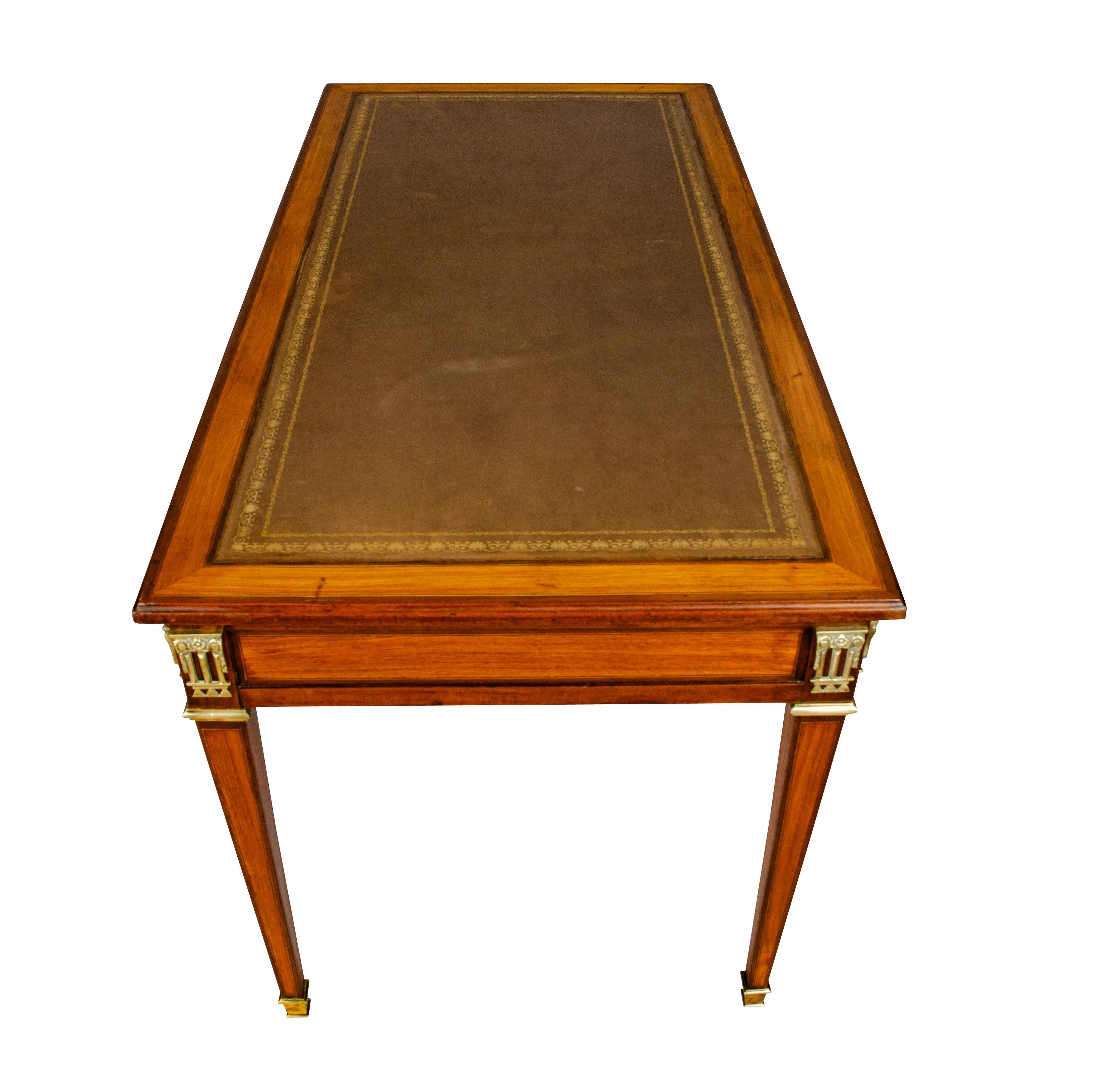 Louis XVI Style Tulipwood Writing Table 3