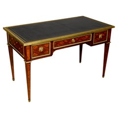 Antique Louis XVI Style Tulipwood Writing Table