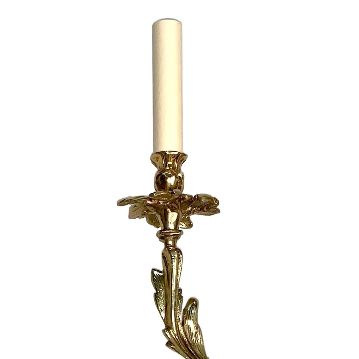 Louis XV Style Two-Arm Sconces In Good Condition For Sale In New York, NY