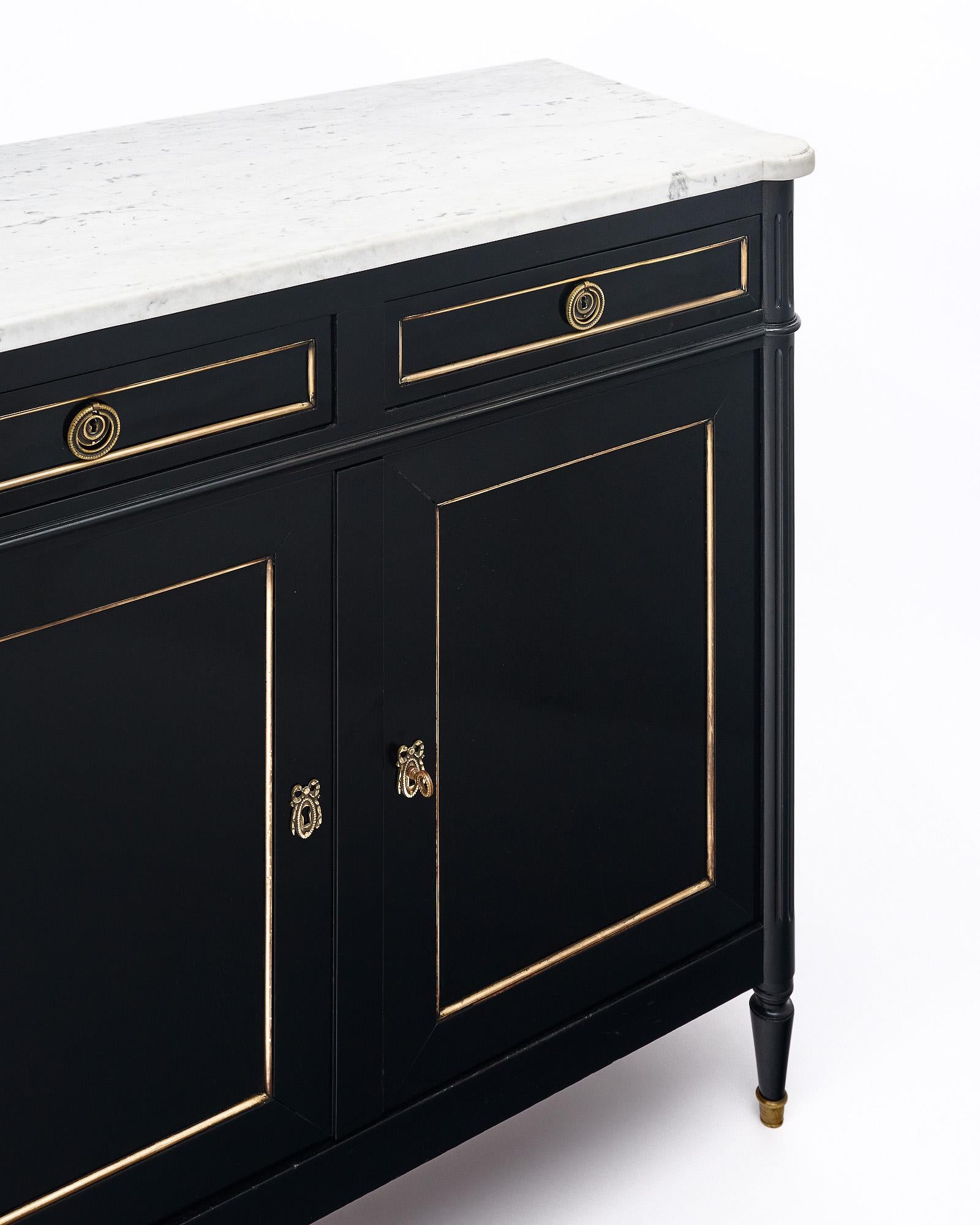 Louis XVI Style Two Door Buffet In Good Condition In Austin, TX