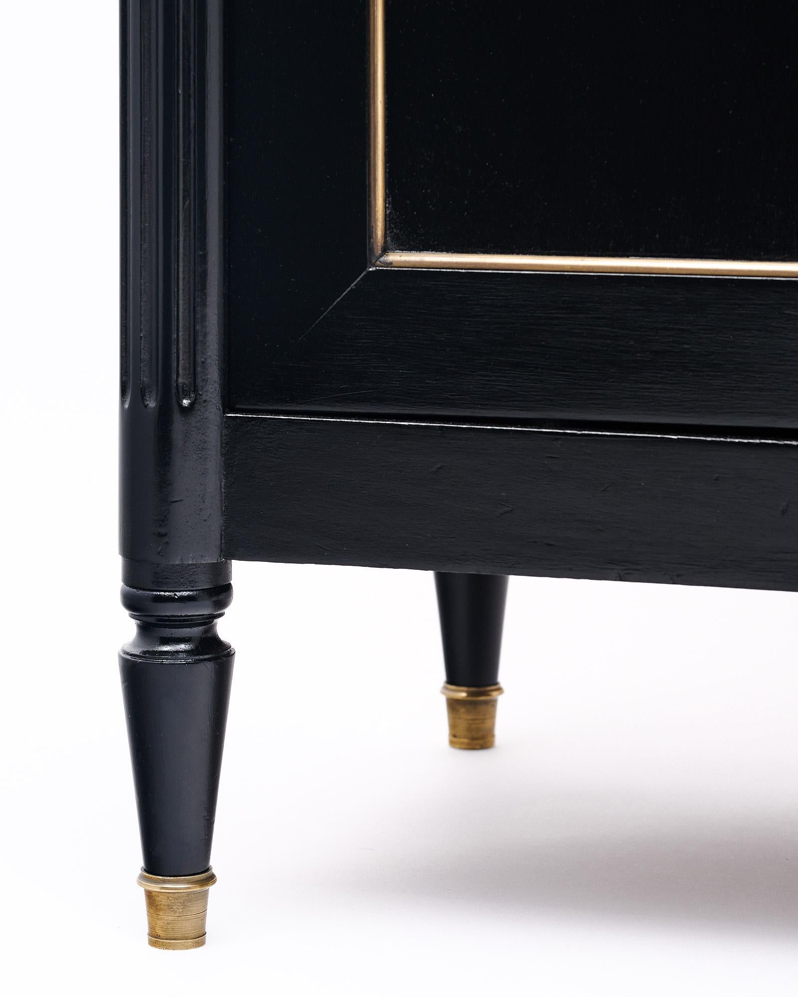 Brass Louis XVI Style Two Door Buffet