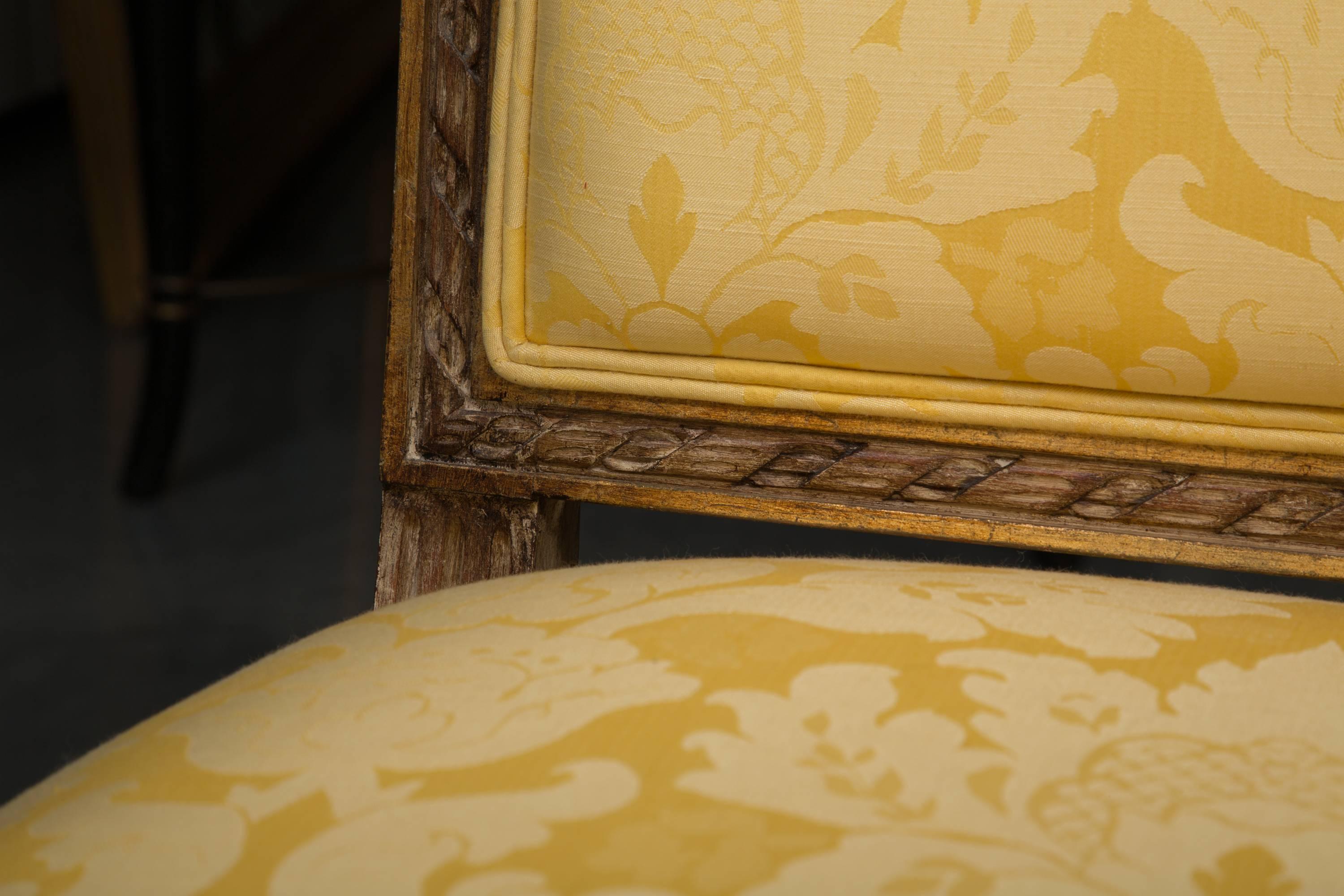 Louis XVI Style Upholstered Armchair 3