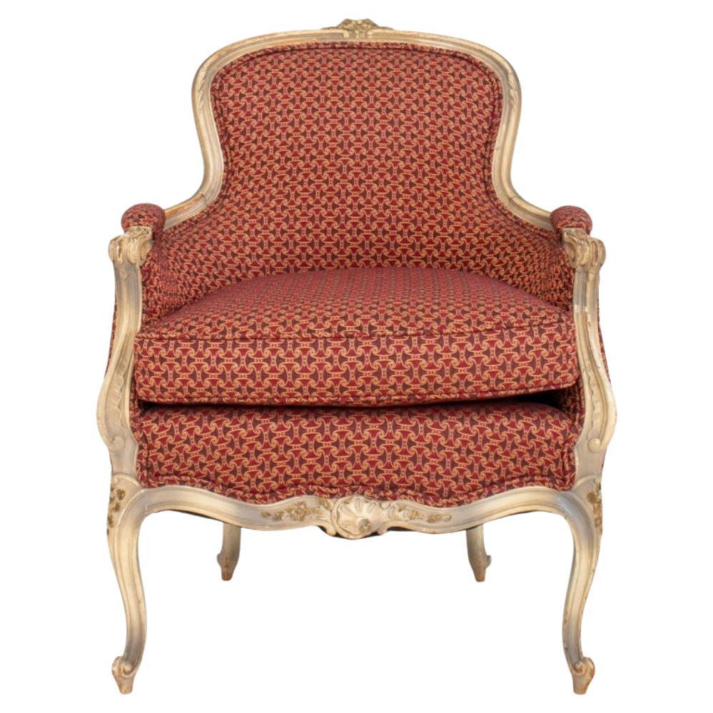 Fancy Armchair/Chair in Louis XVI Style, Green For Sale at 1stDibs