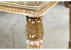 Panca imbottita in stile Luigi XVI