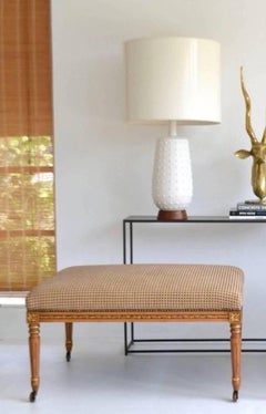 Louis XVI Style Upholstered Bench or Cocktail Table