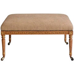 Retro Louis XVI Style Upholstered Bench or Cocktail Table