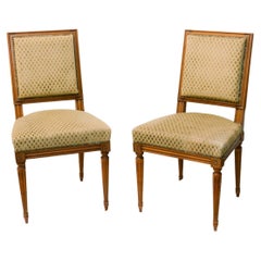 Louis XVI Style Upholstered Dining Chairs, Set of 6