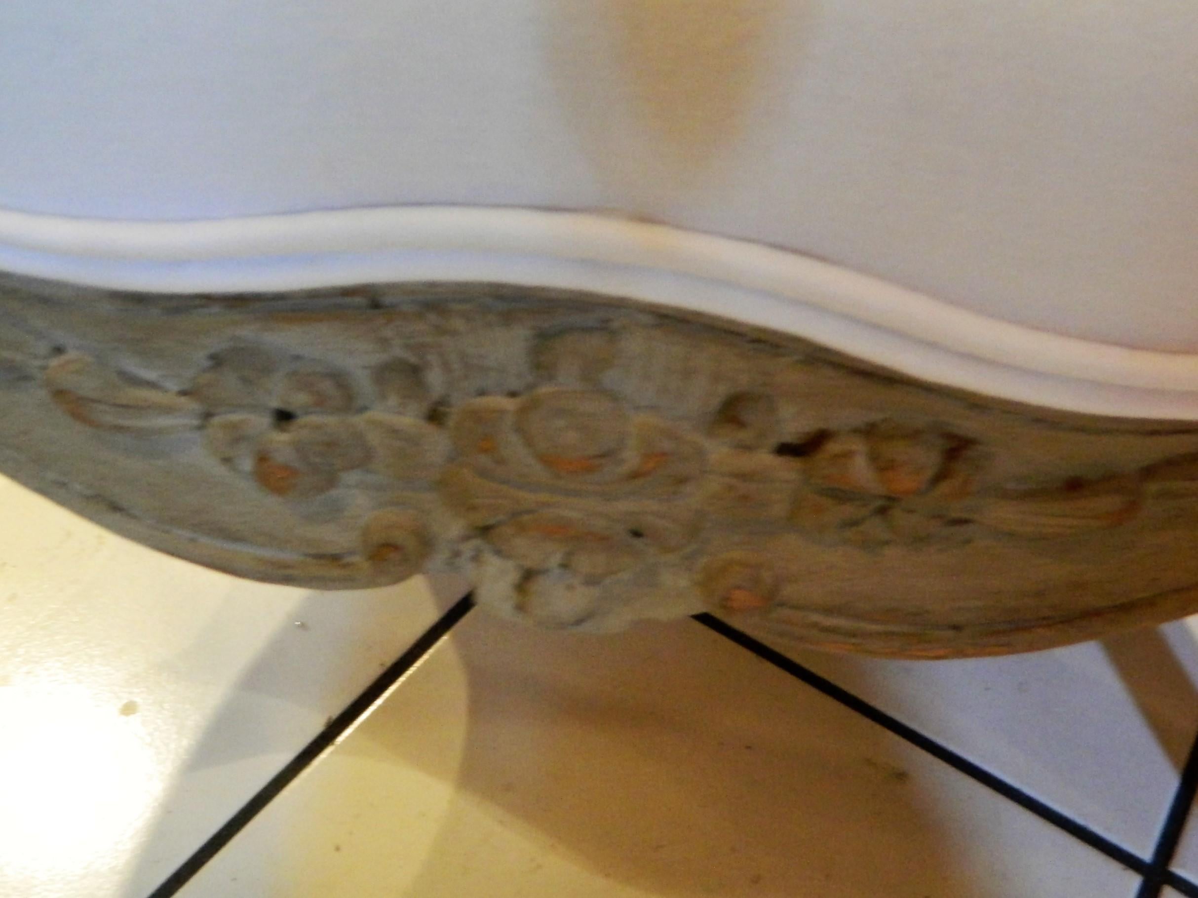 Offener gepolsterter Sessel im Louis-XVI.-Stil, frühes 20. Jahrhundert im Angebot 2