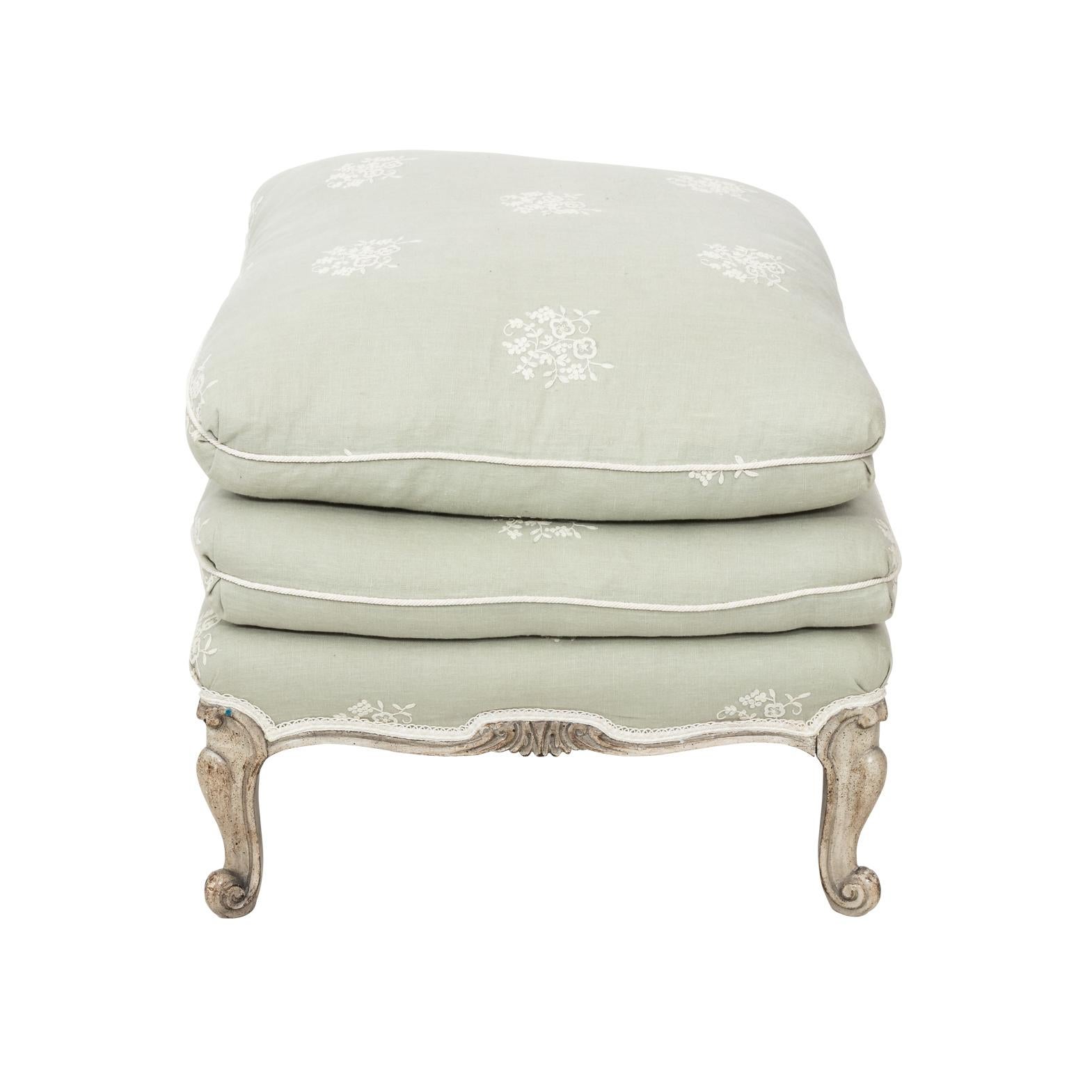 Louis XVI Style Upholstered Ottoman