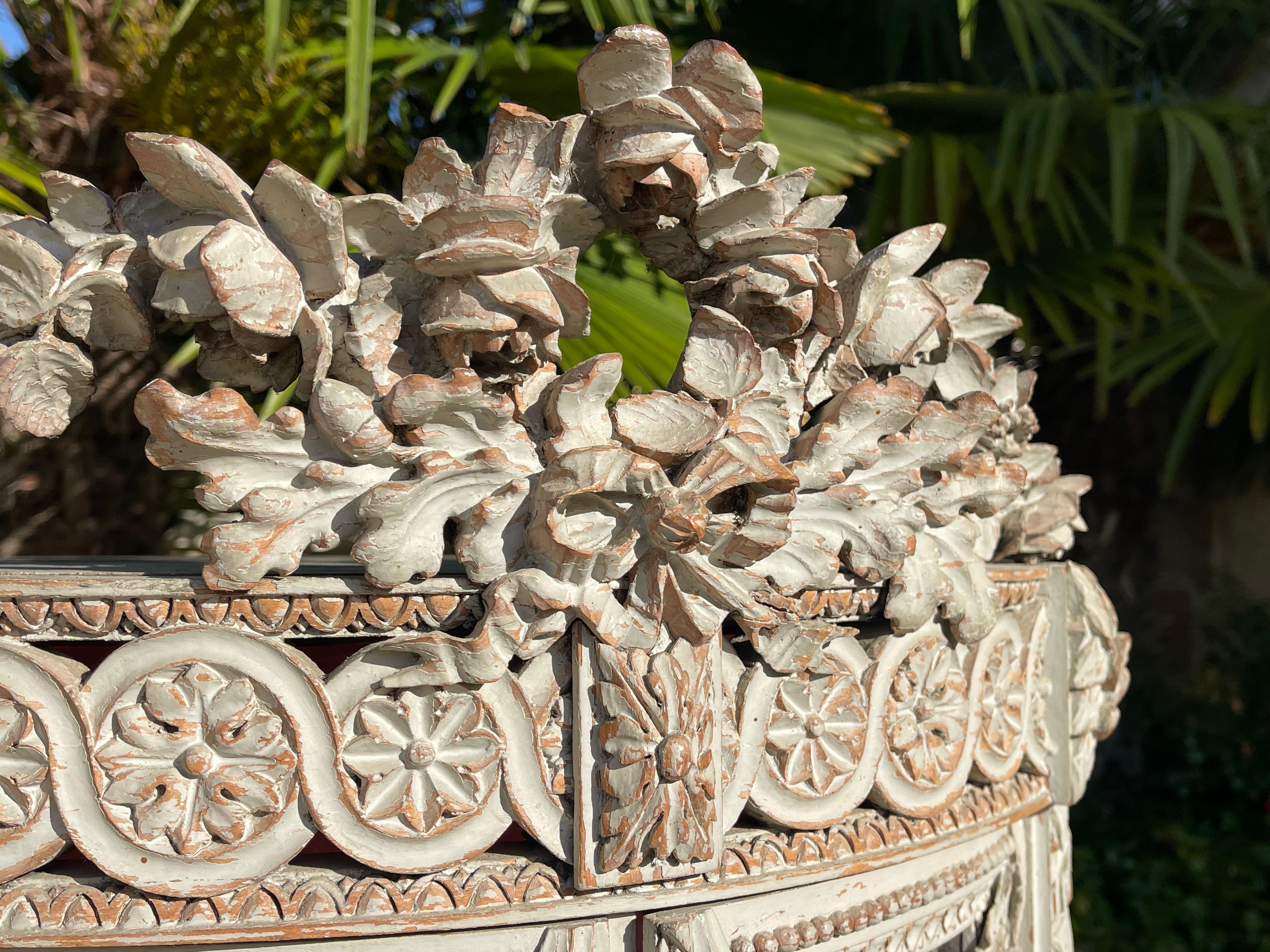 Legno Vitrina in stile Luigi XVI, XIX secolo in vendita