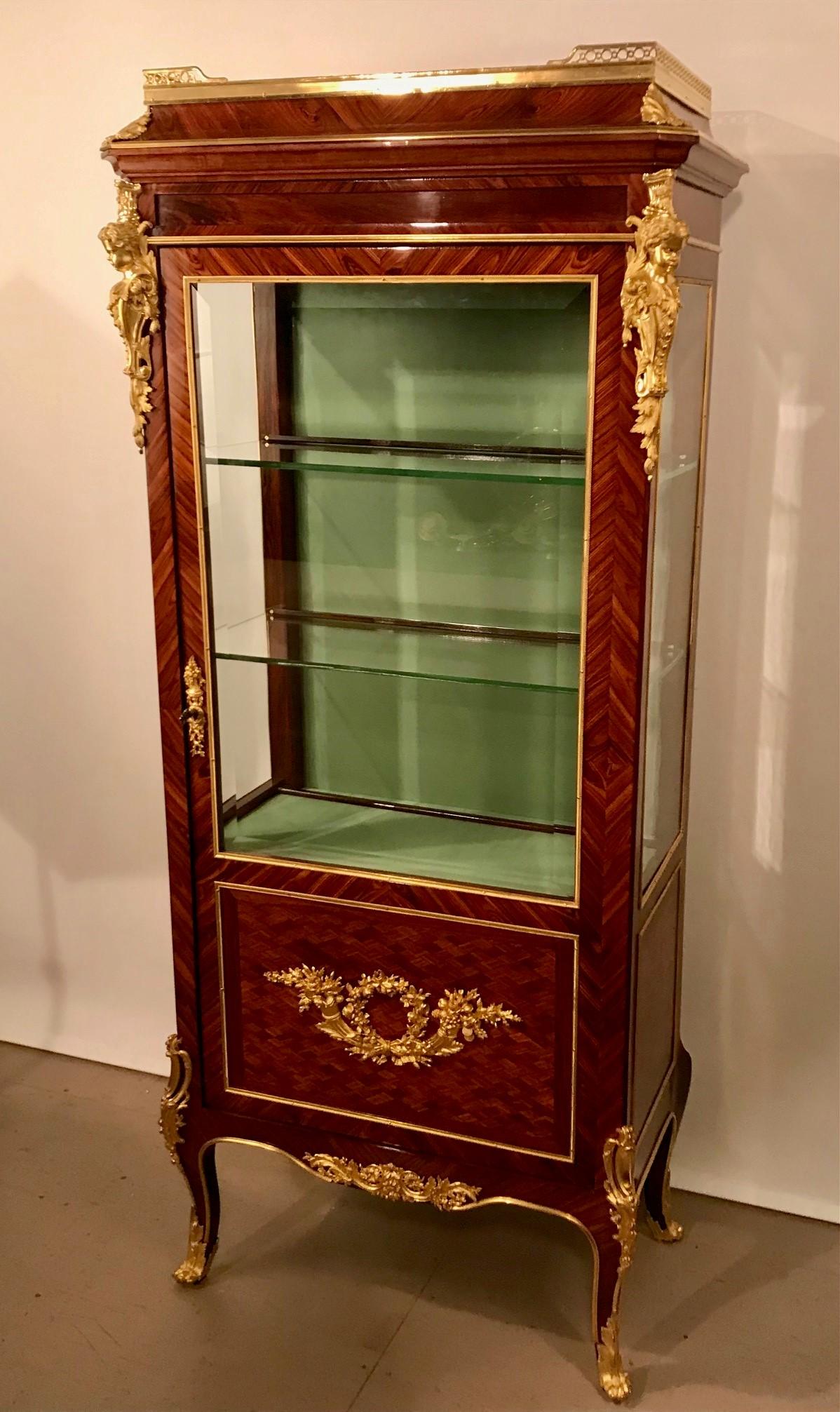 French Louis XVI Style Vitrine For Sale