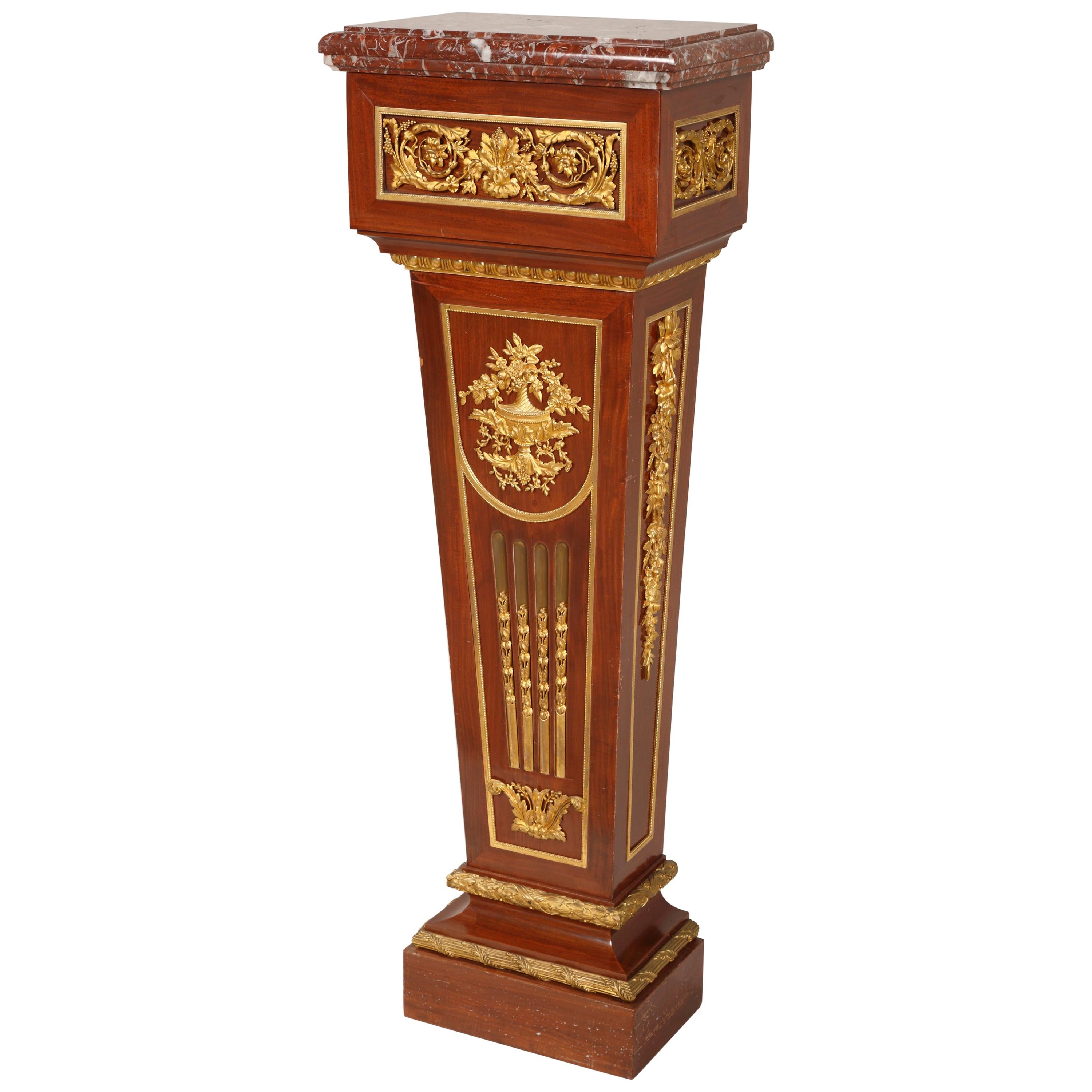 Louis XVI Style Wall-Side Pedestal, France, Circa 1880 For Sale