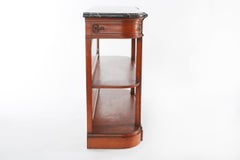 Louis XVI Style Walnut / Marble-Top Buffet / Server