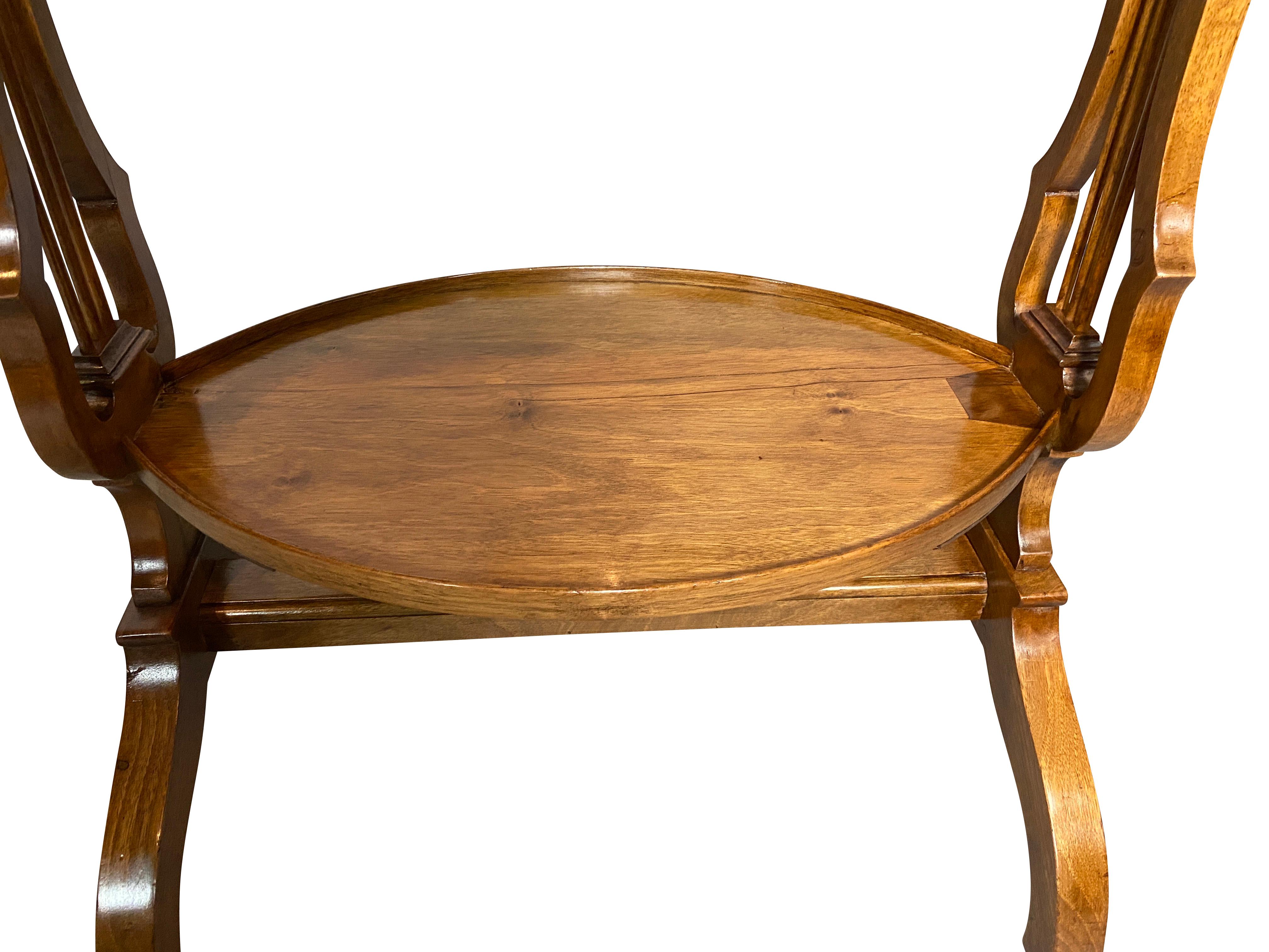 Louis XVI Style Walnut Tricoteuse 2